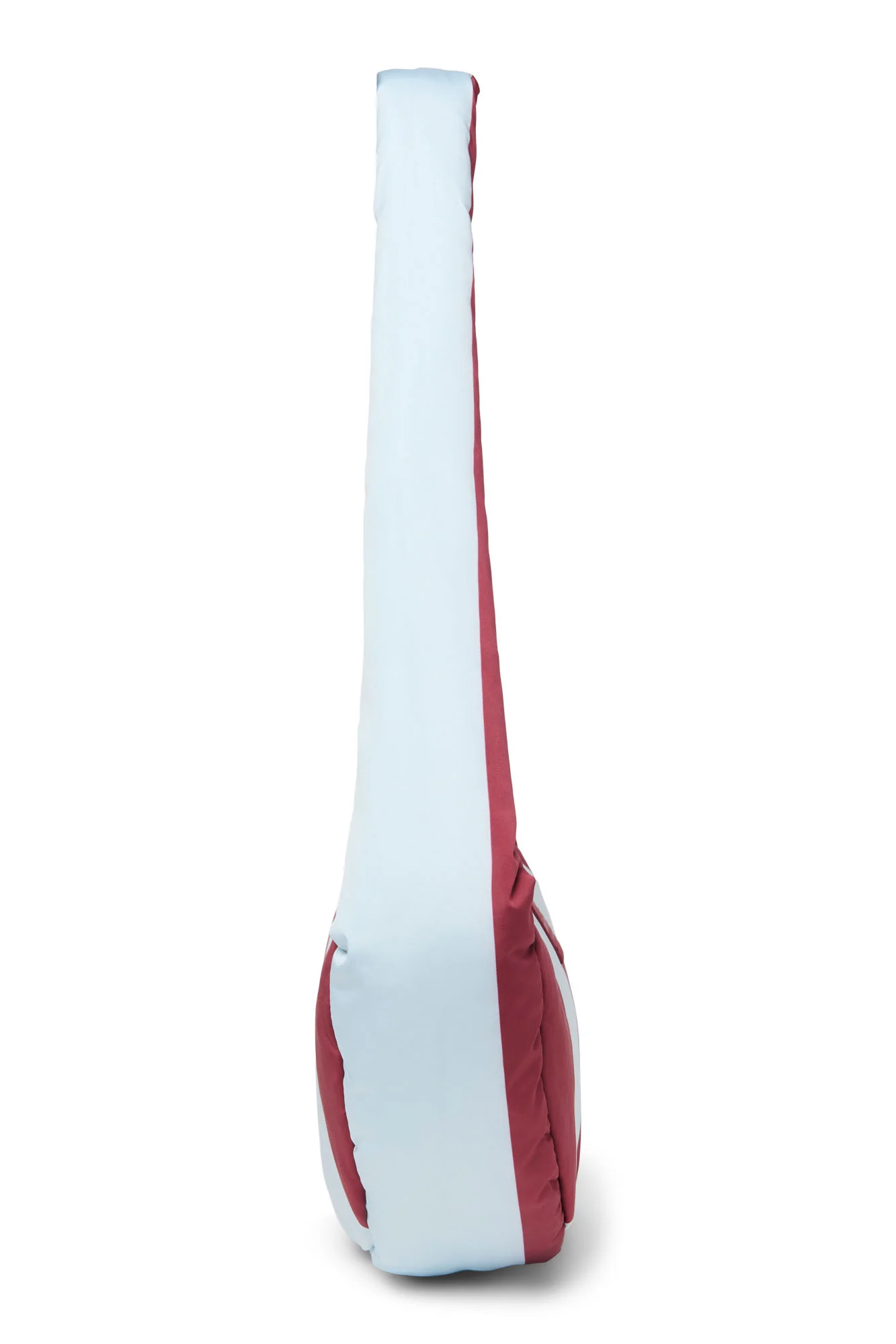 Bold Stripe Mini Cross Body Bag | Bordeaux/Light Blue - Image 4
