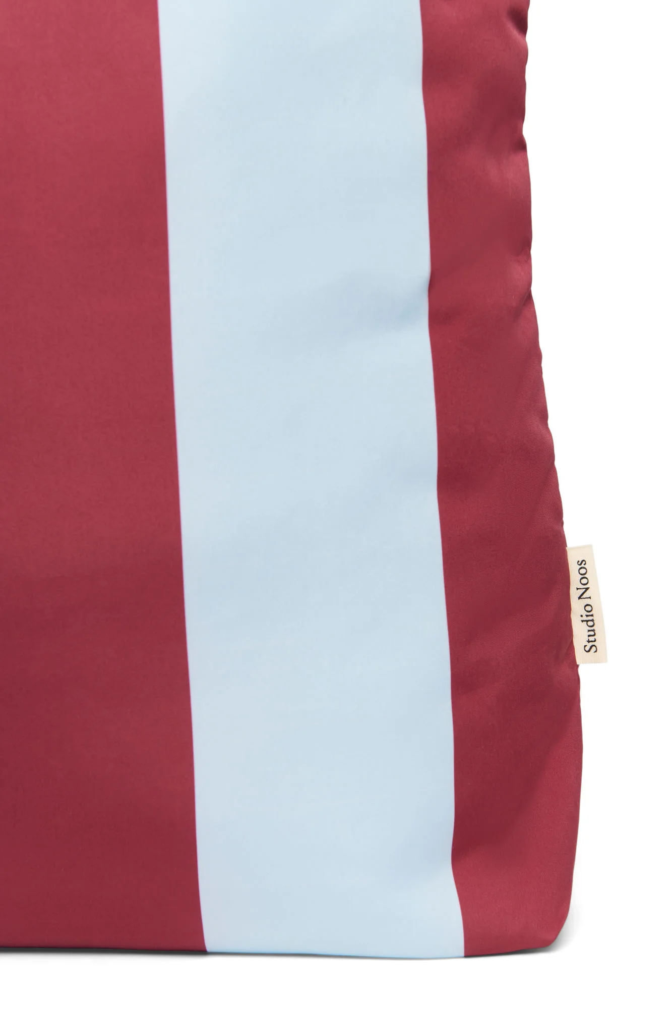 Bold Stripe Mom Bag | Bordeaux/Light Blue - Image 5