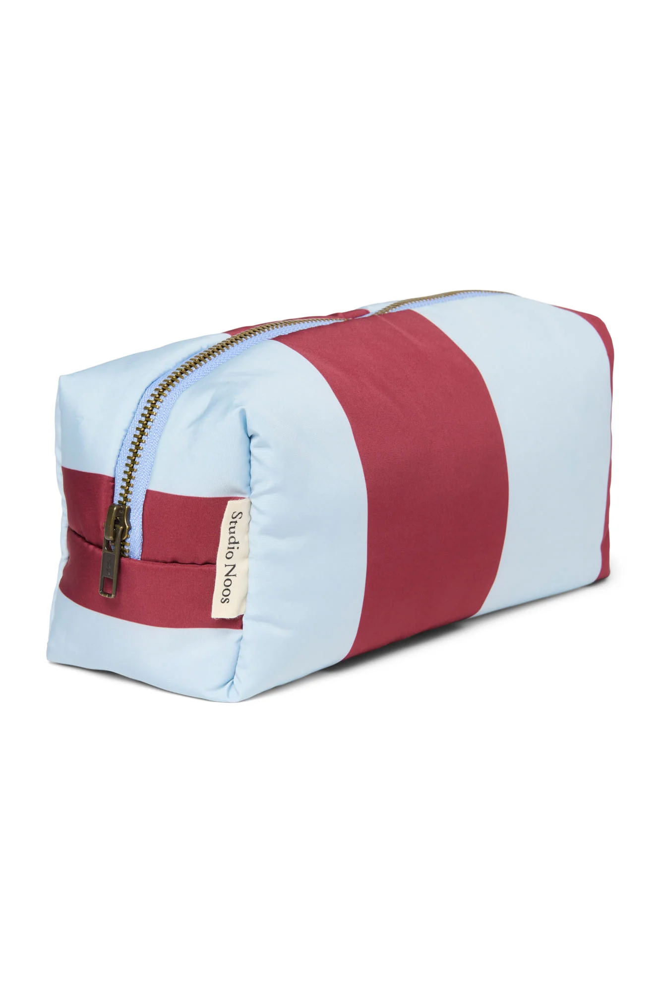 Bold Stripe Pouch | Bordeaux/Light Blue - Image 3