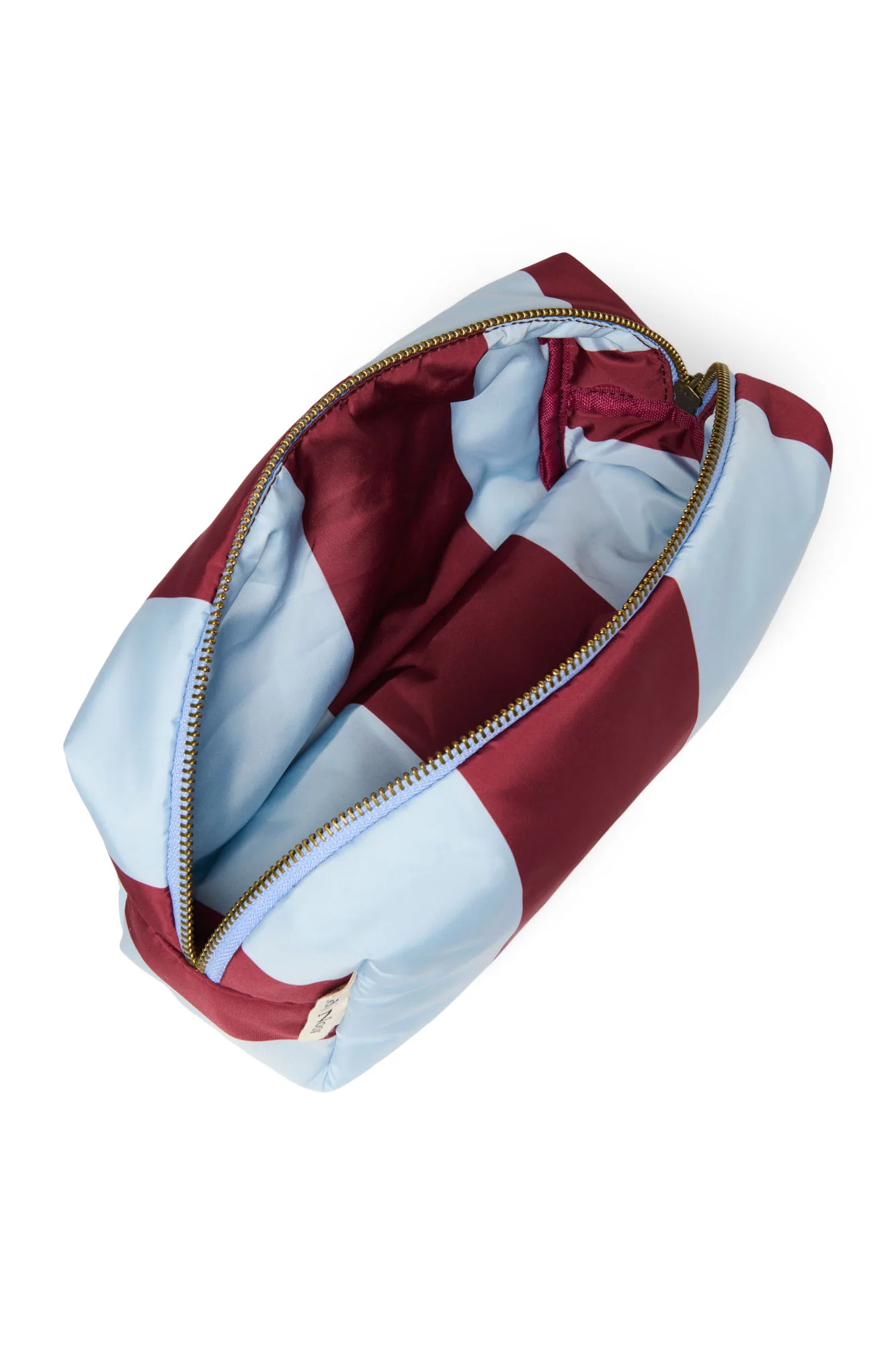 Bold Stripe Pouch | Bordeaux/Light Blue - Image 4