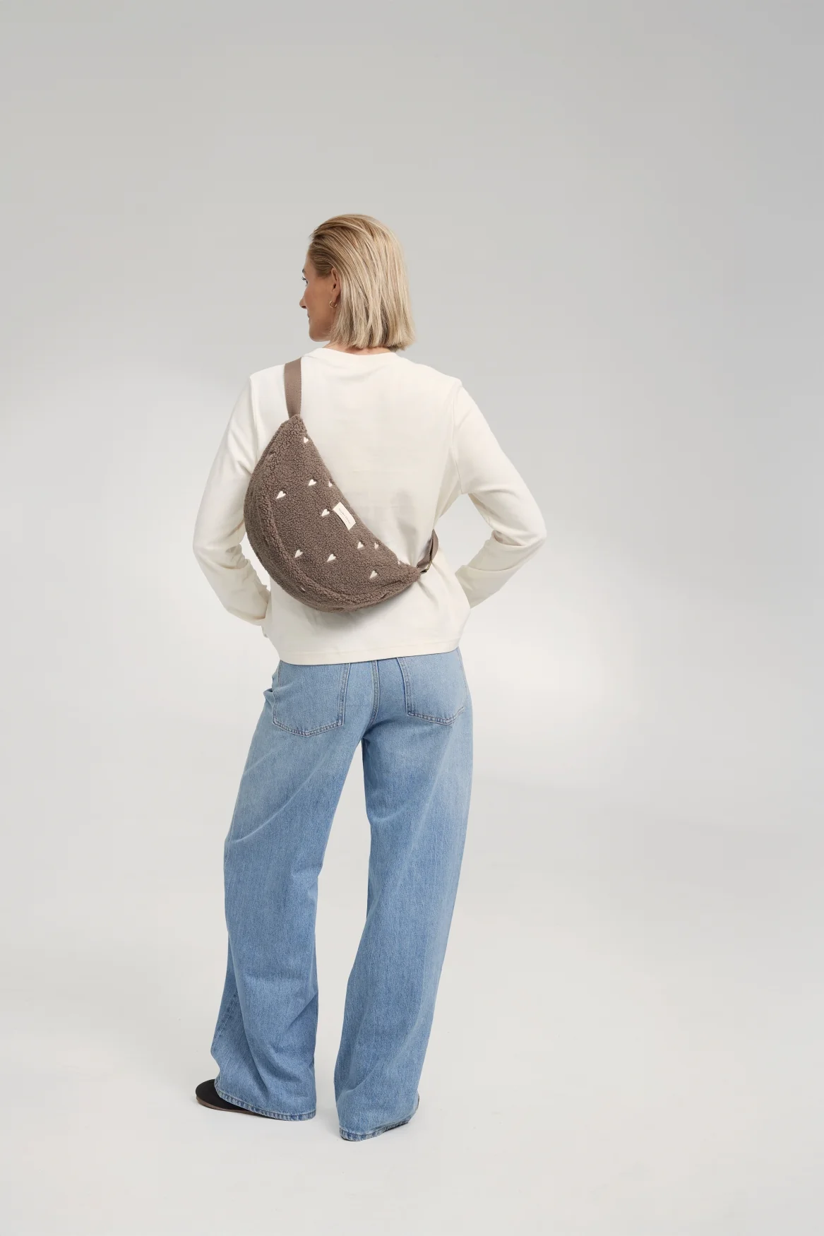 Teddy Adult Fanny Pack | Brown Hearts - Image 10