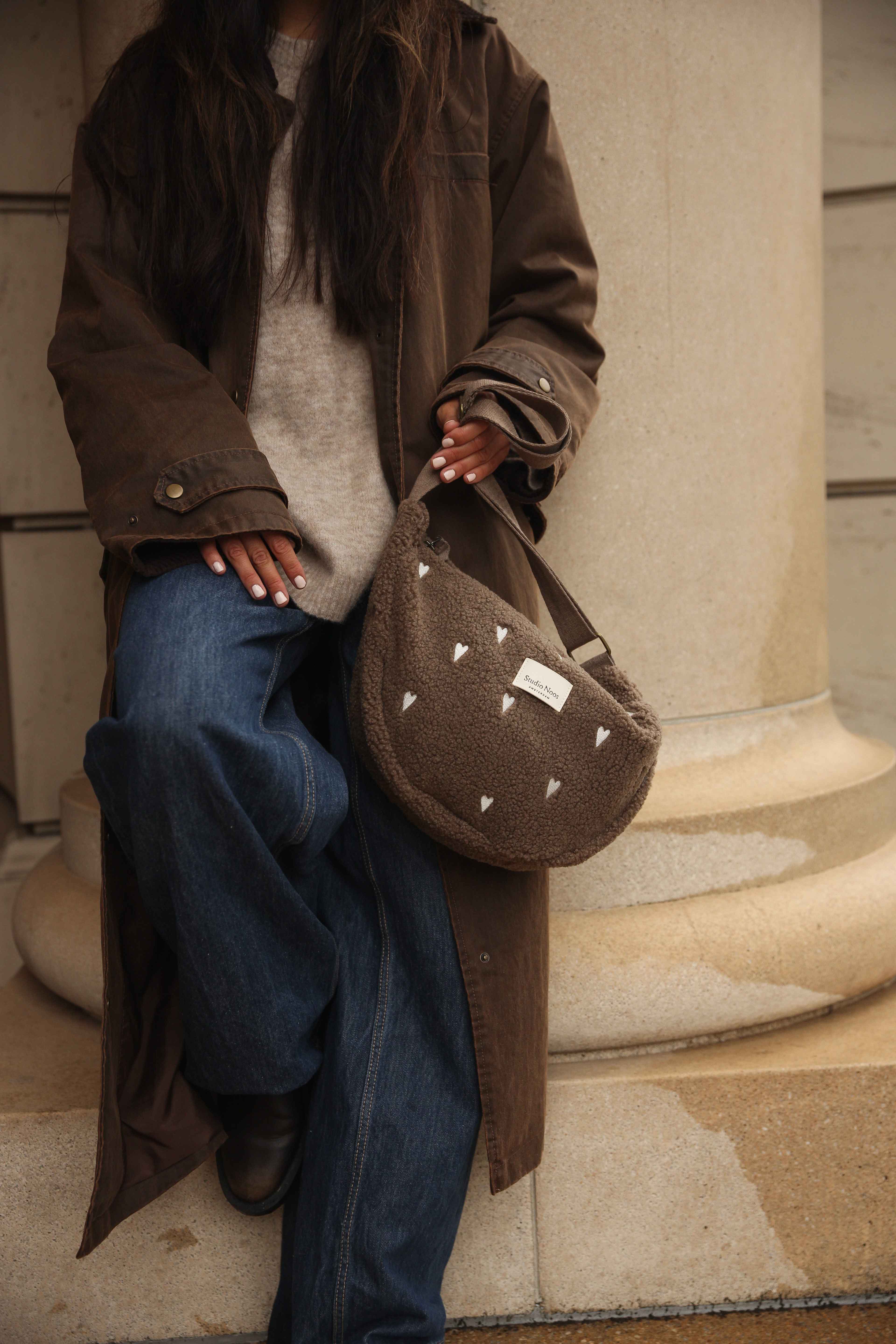 Teddy Adult Fanny Pack | Brown Hearts - Image 9