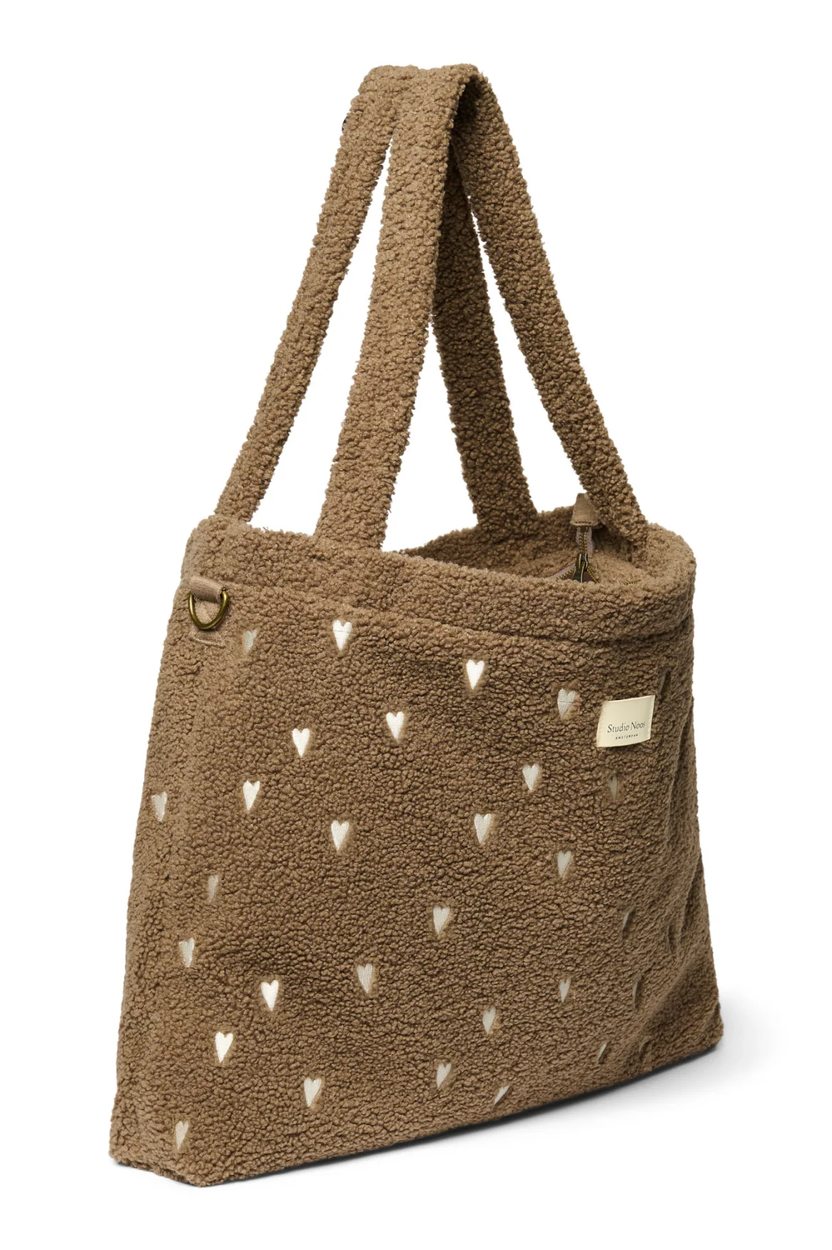 Teddy Diaper Bag | Brown Hearts - Image 5
