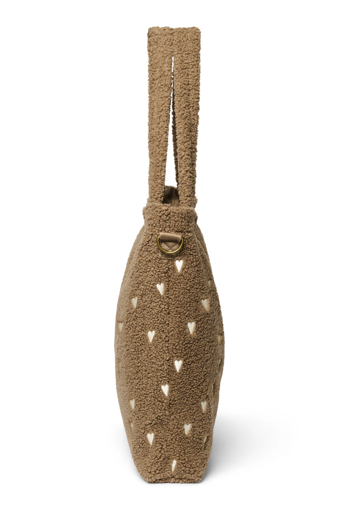 Teddy Diaper Bag | Brown Hearts - Image 6