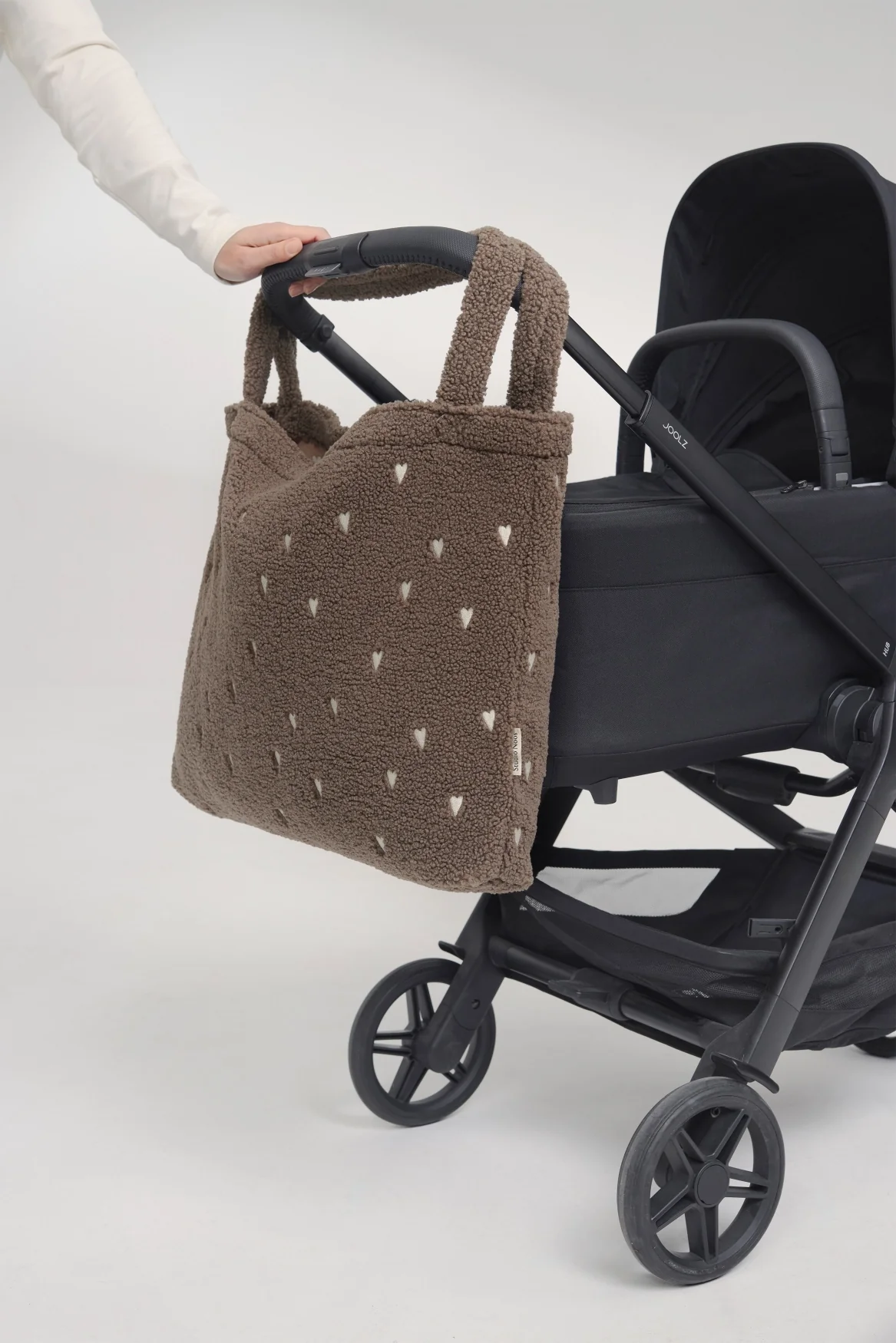 Teddy Mom Bag | Brown Hearts - Image 3