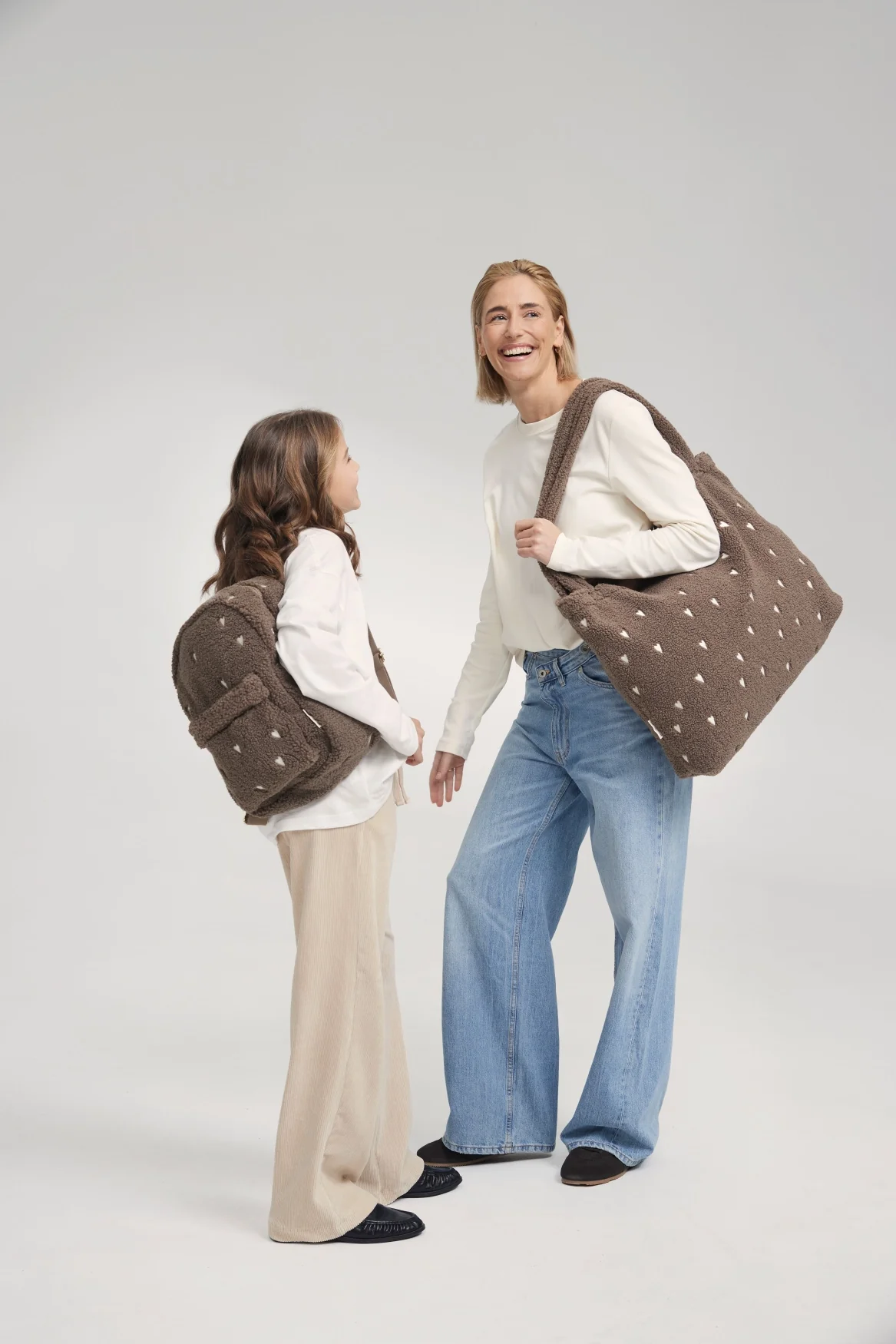 Teddy Mom Bag | Brown Hearts - Image 8
