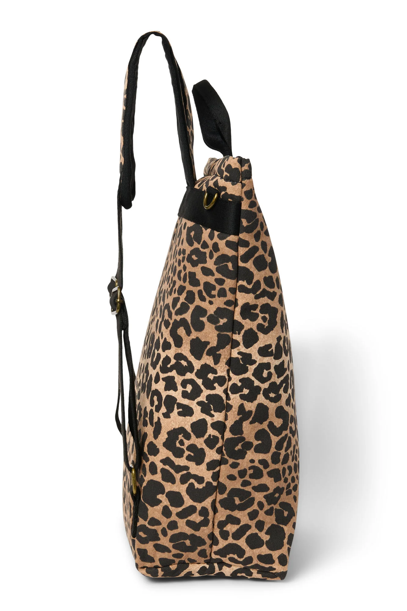 Cotton Adult Backpack | Brown Leopard - Image 4