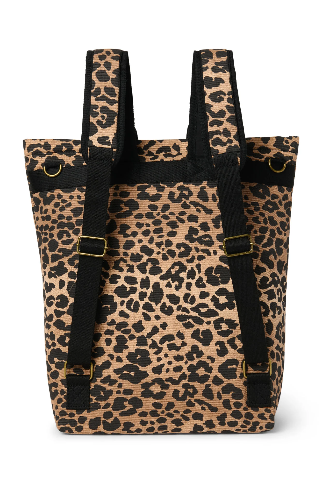 Cotton Adult Backpack | Brown Leopard - Image 5