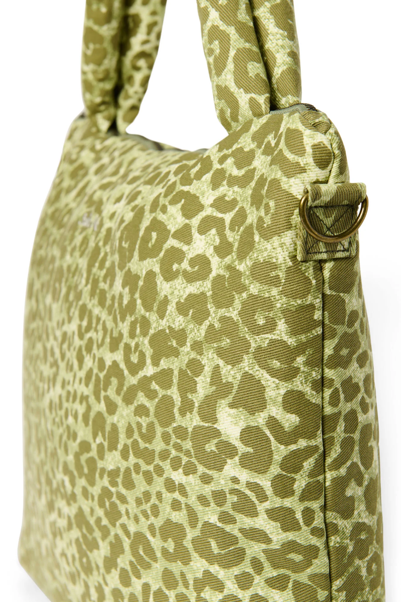 Cotton Diaper Bag | Green Leopard - Image 5