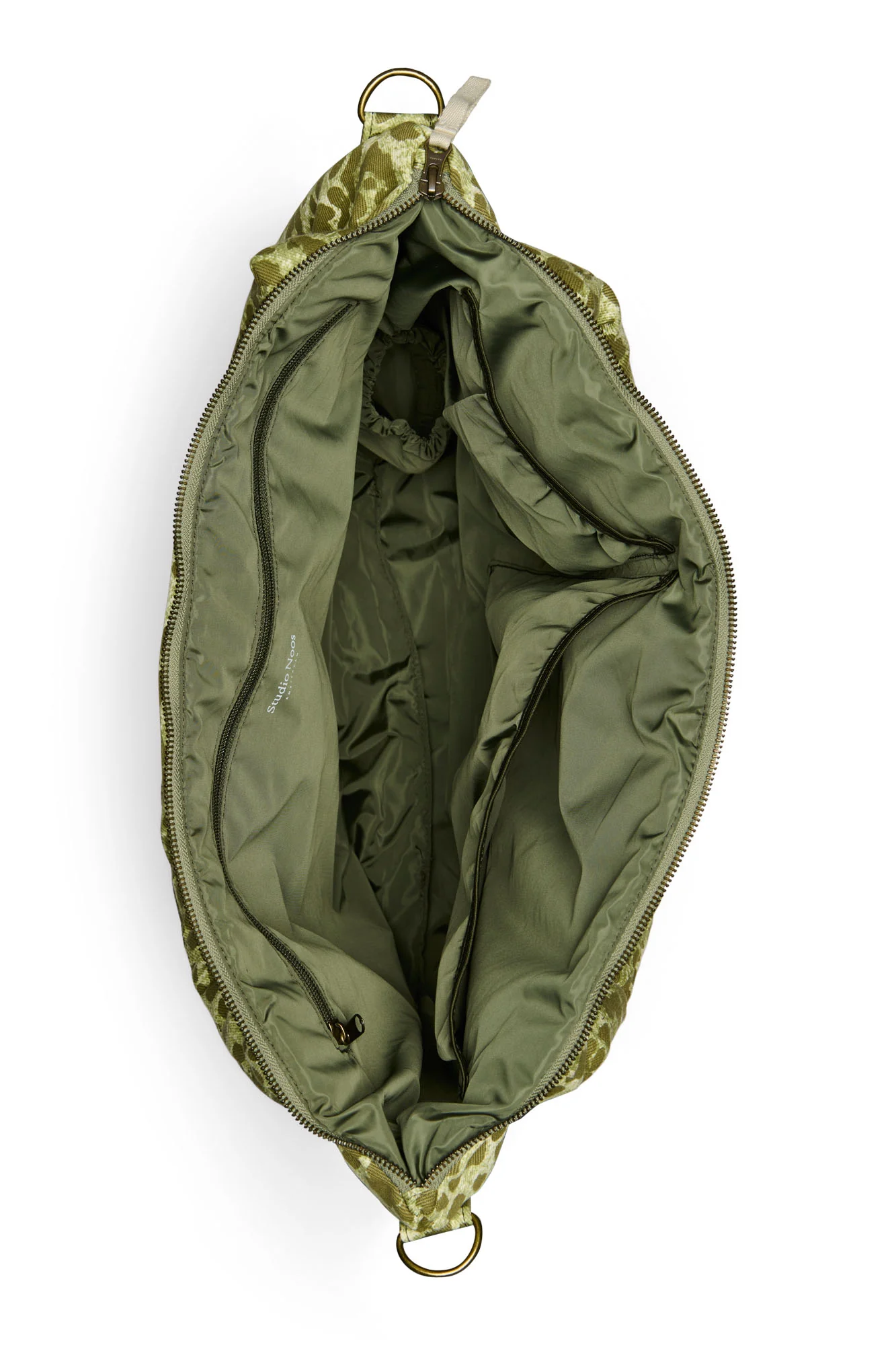 Cotton Diaper Bag | Green Leopard - Image 6