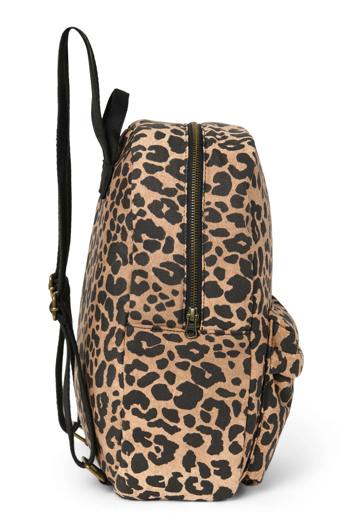 Cotton Midi Backpack | Brown Leopard - Image 3
