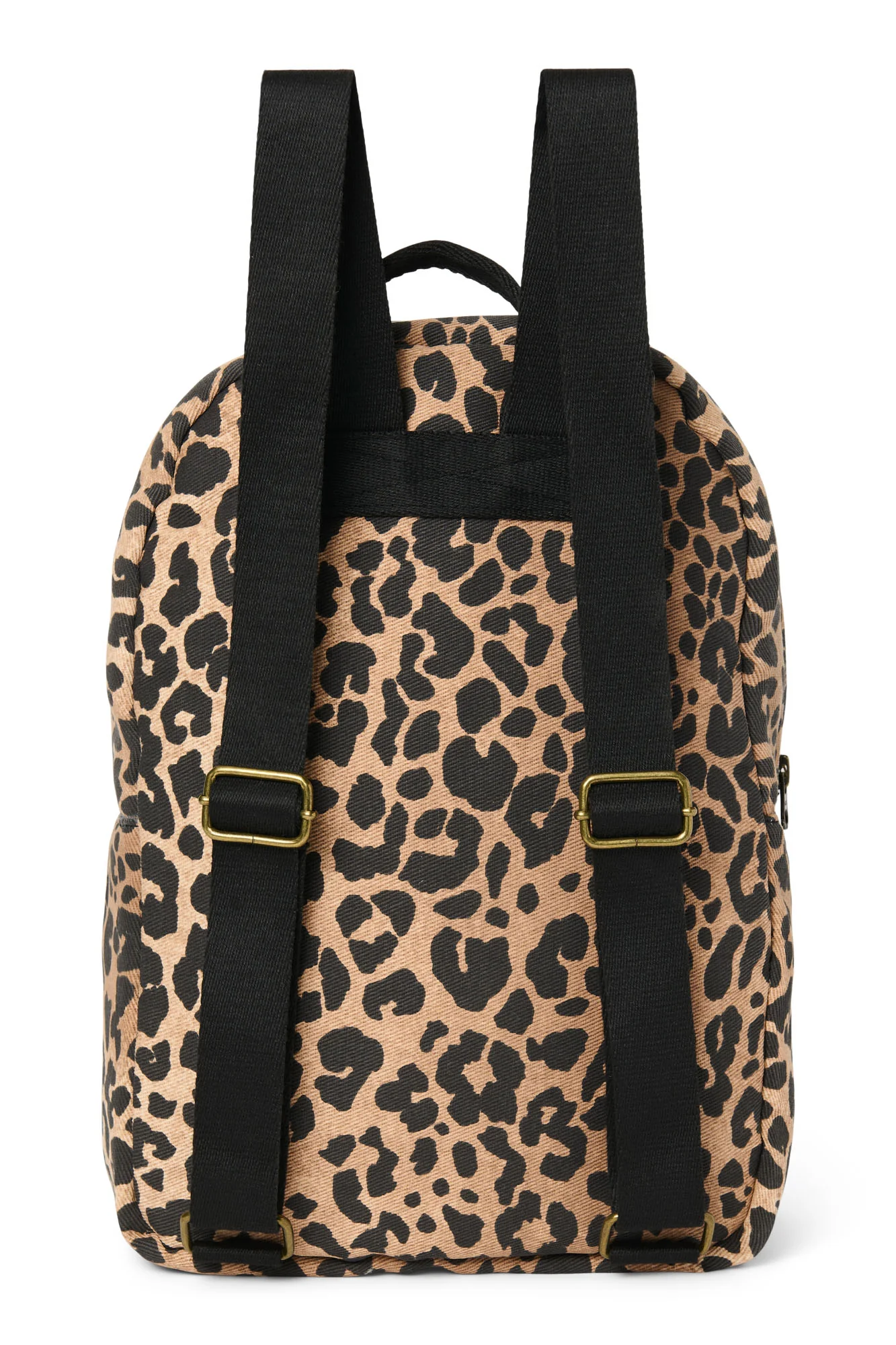 Cotton Midi Backpack | Brown Leopard - Image 4