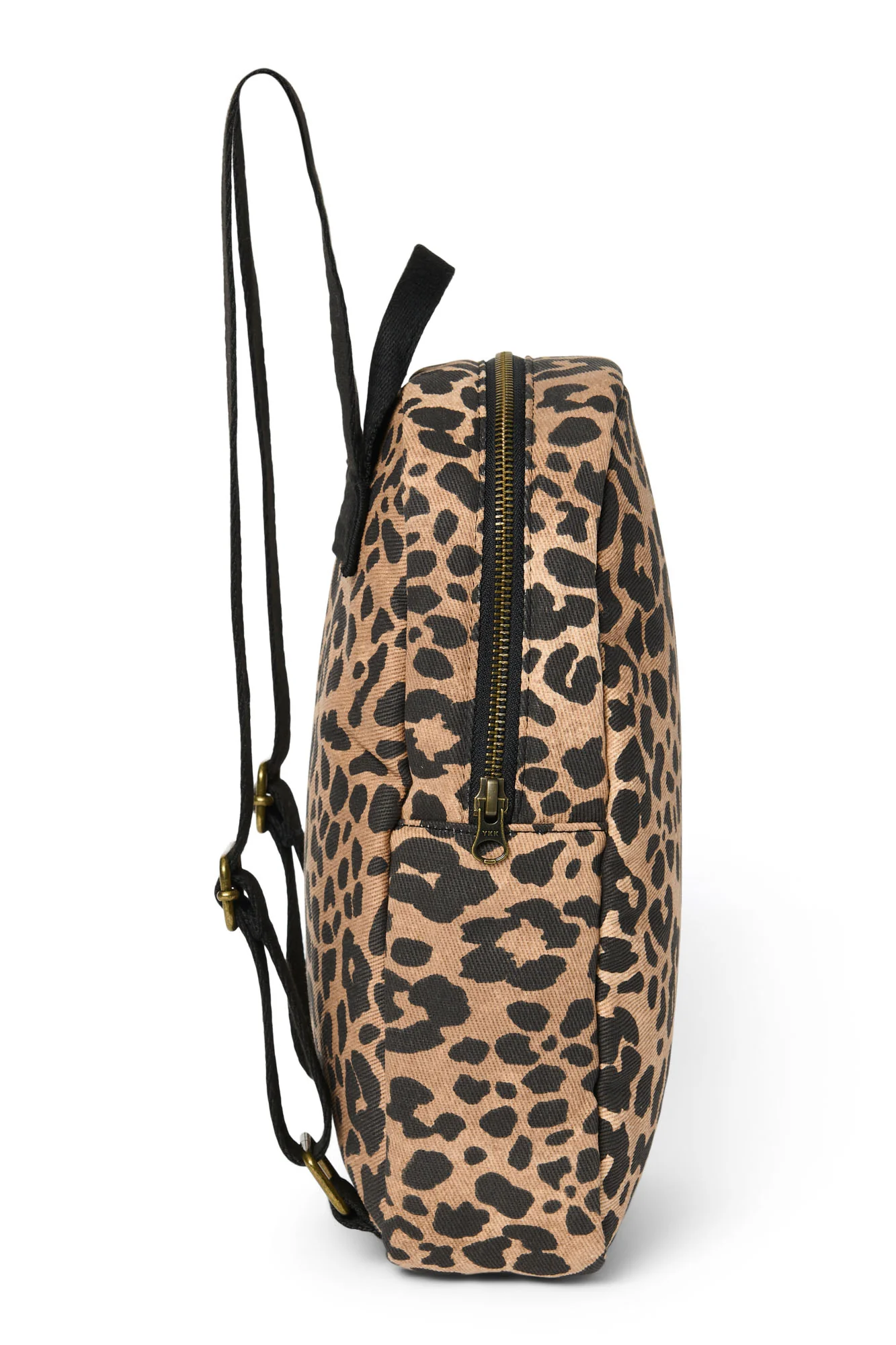 Cotton Mini Backpack | Brown Leopard - Image 3