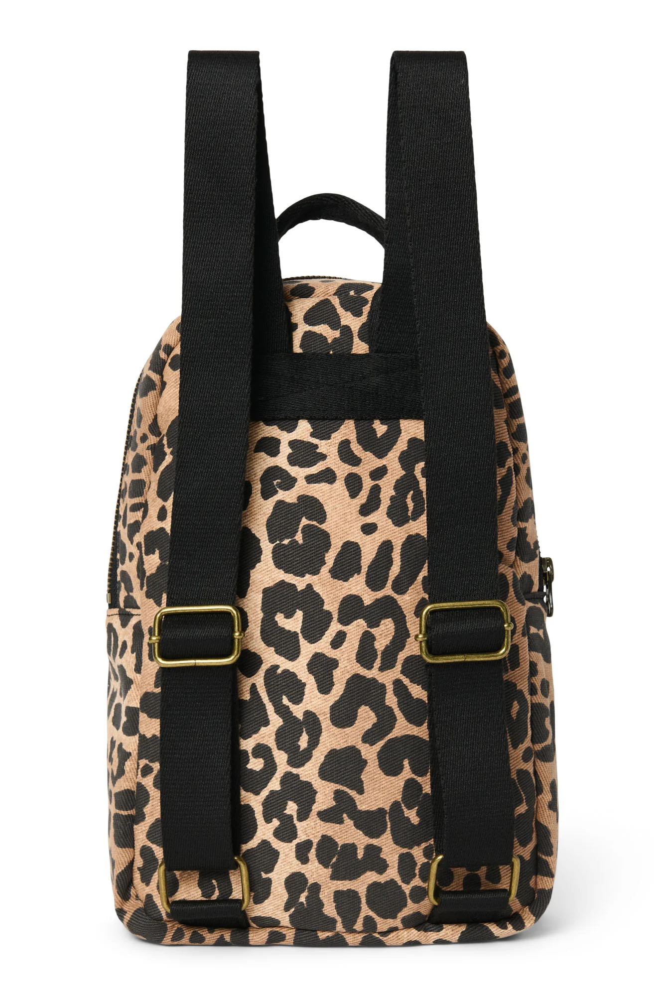 Cotton Mini Backpack | Brown Leopard - Image 4