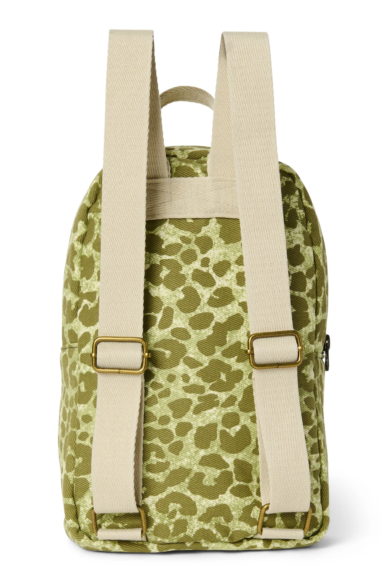 Cotton Mini Backpack | Green Leopard - Image 5