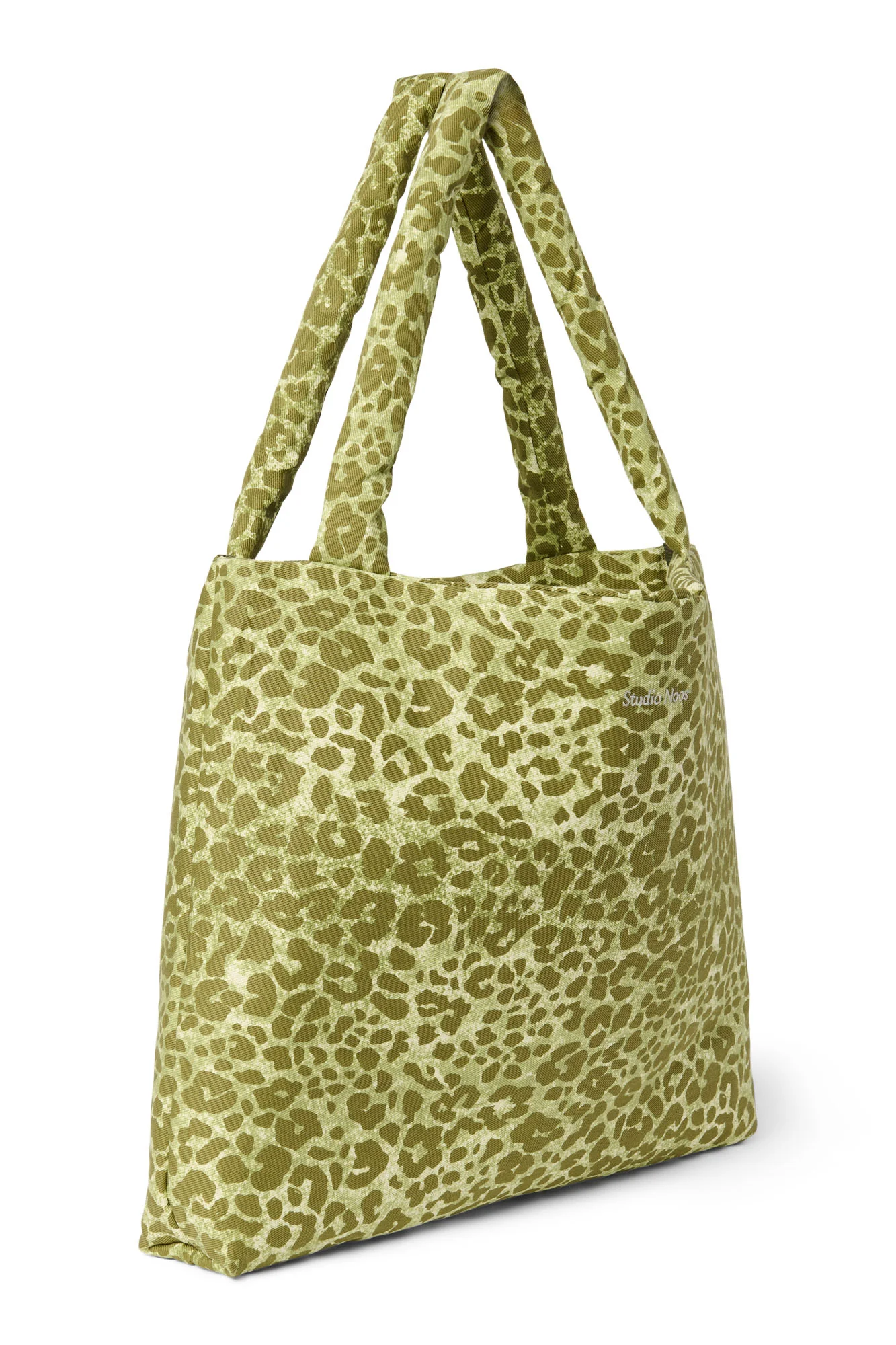 Cotton Mom Bag | Green Leopard - Image 3
