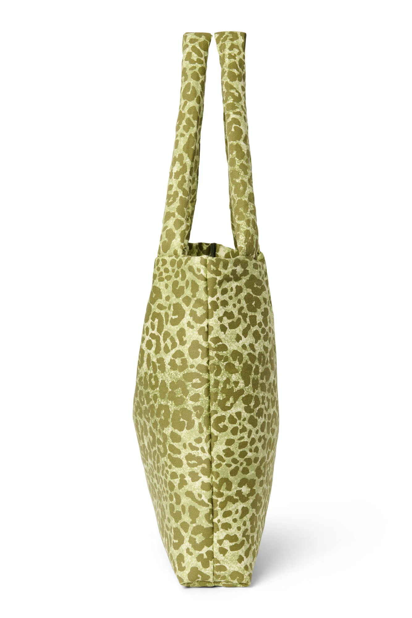 Cotton Mom Bag | Green Leopard - Image 4