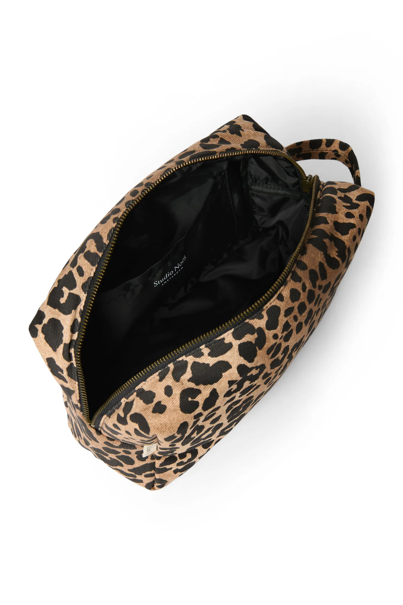 Cotton Toiletry Bag | Brown Leopard - Image 5