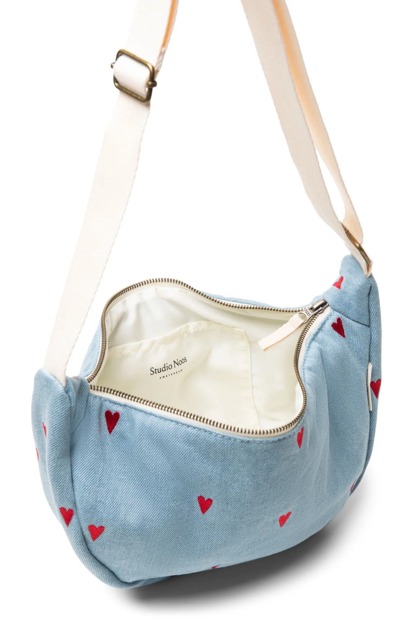 Denim Adult Fanny Pack | Blue Hearts - Image 5