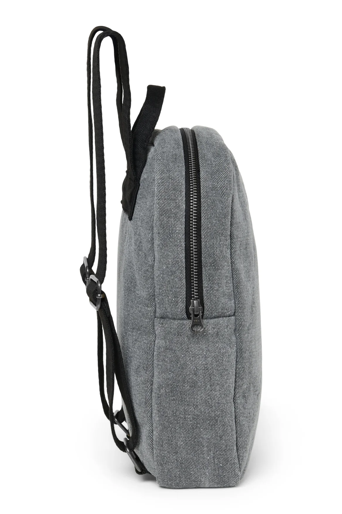 Denim Mini Backpack | Grey - Image 4