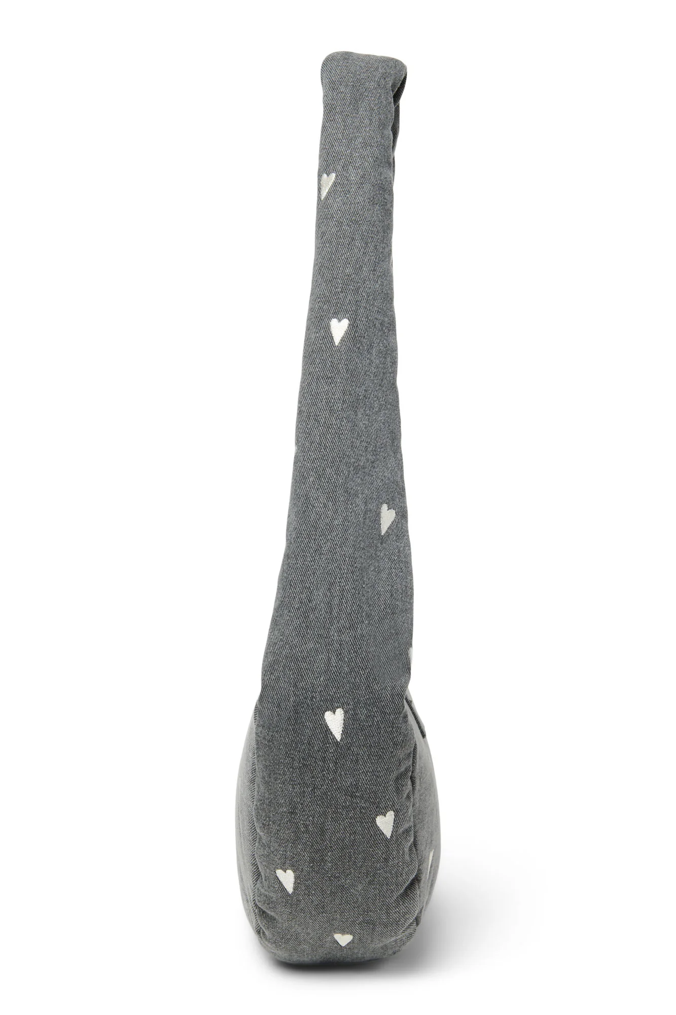 Denim Mini Cross Body Bag | Grey Hearts - Image 3