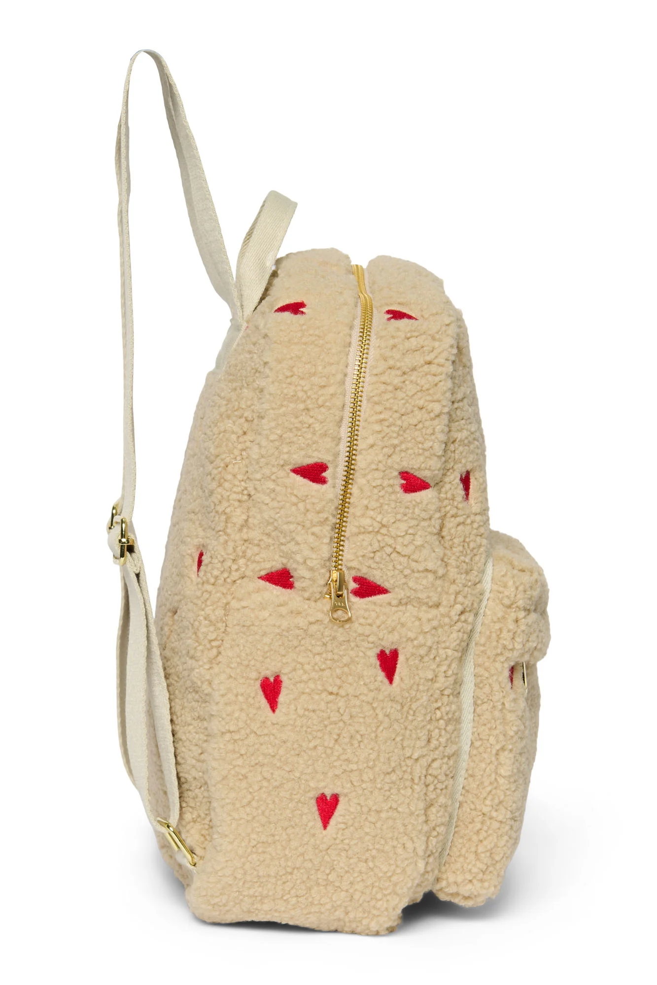 Teddy Midi Backpack | Ecru Hearts - Image 5