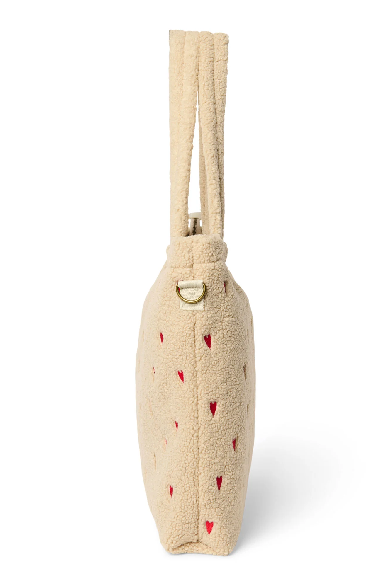 Teddy Diaper Bag | Ecru Hearts - Image 6