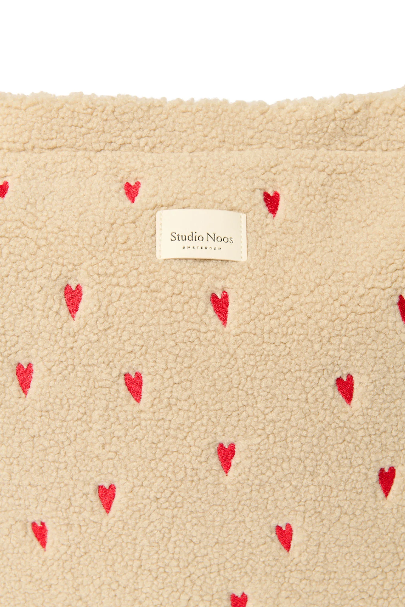 Teddy Diaper Bag | Ecru Hearts - Image 7
