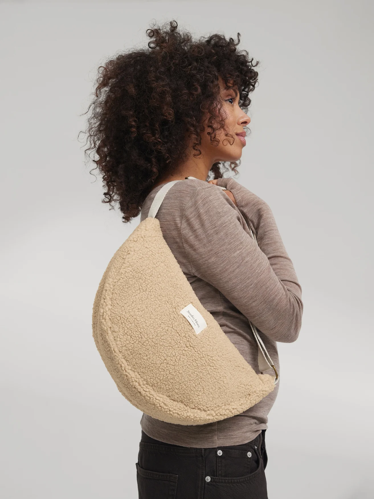 Teddy Adult Fanny Pack | Ecru - Image 3