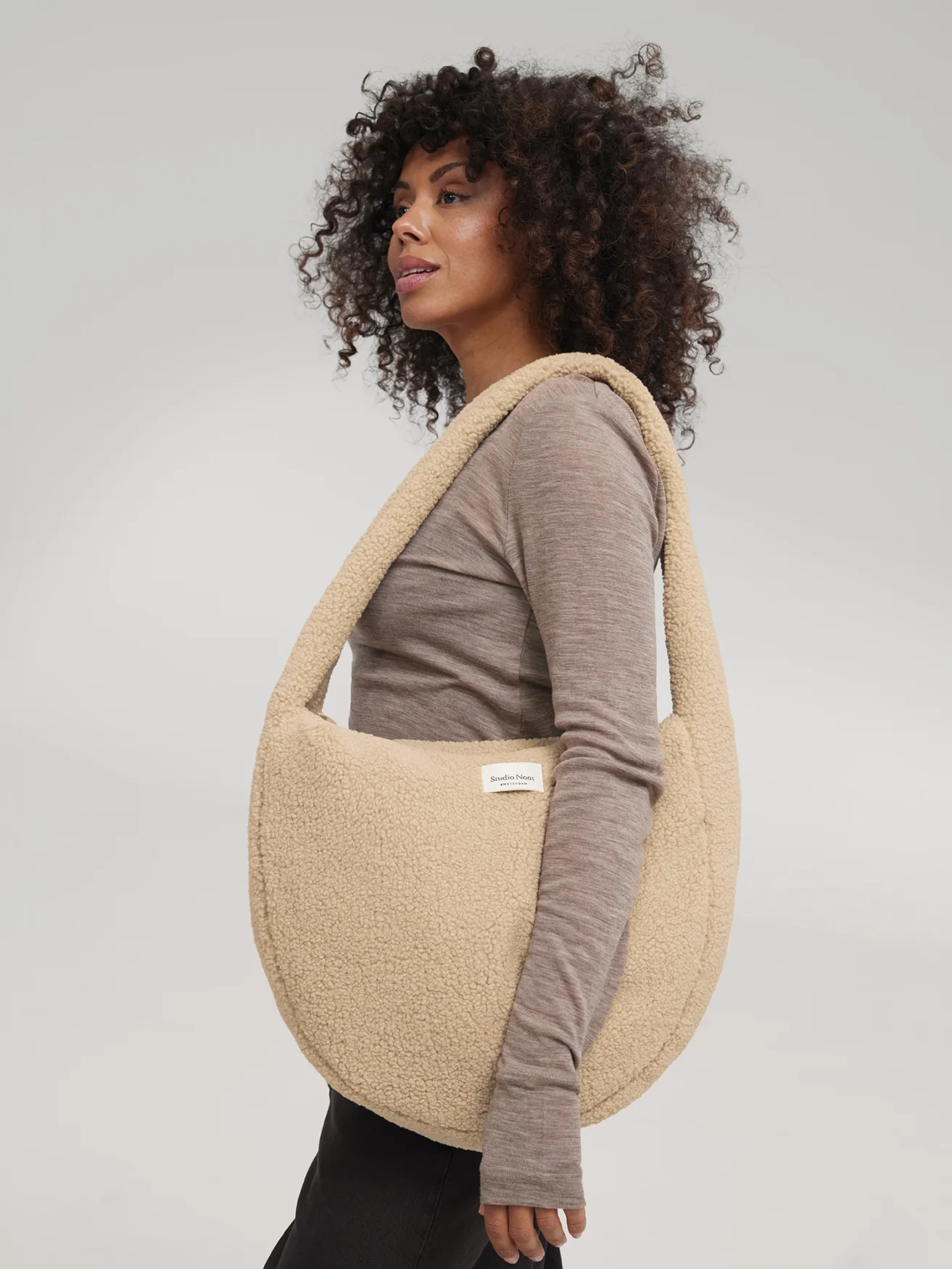 Teddy Cross Body Bag | Ecru - Image 3