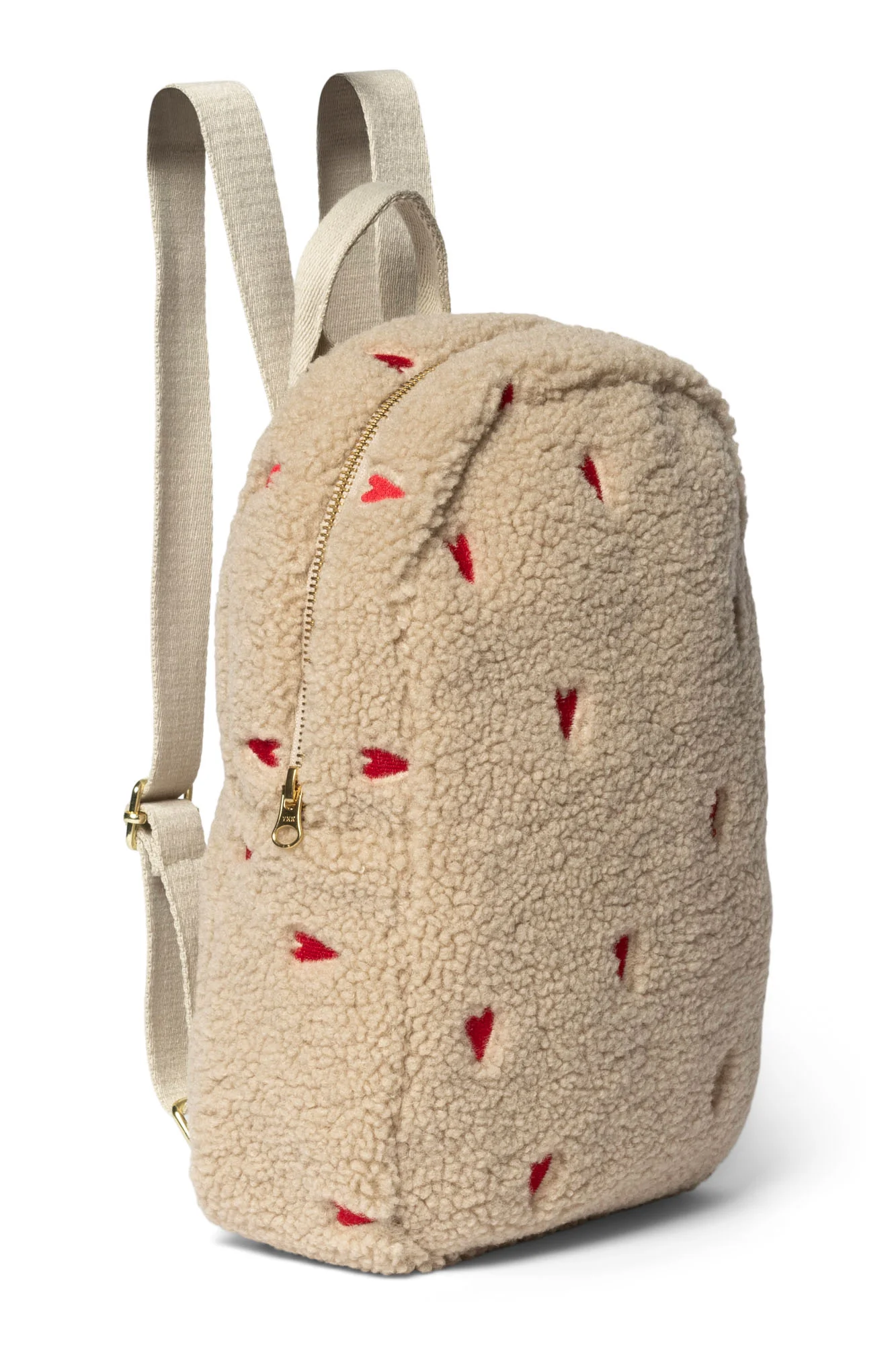 Teddy Mini Backpack | Ecru Hearts - Image 4