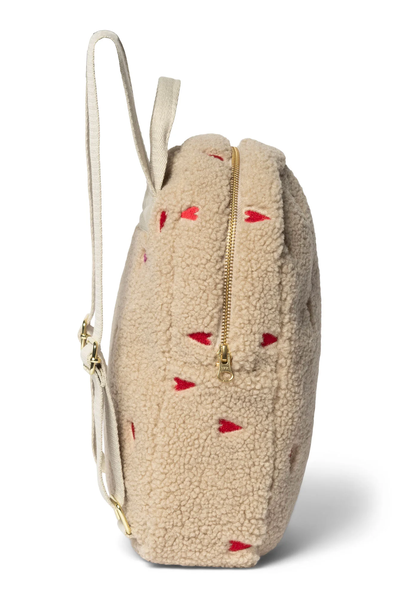 Teddy Mini Backpack | Ecru Hearts - Image 5