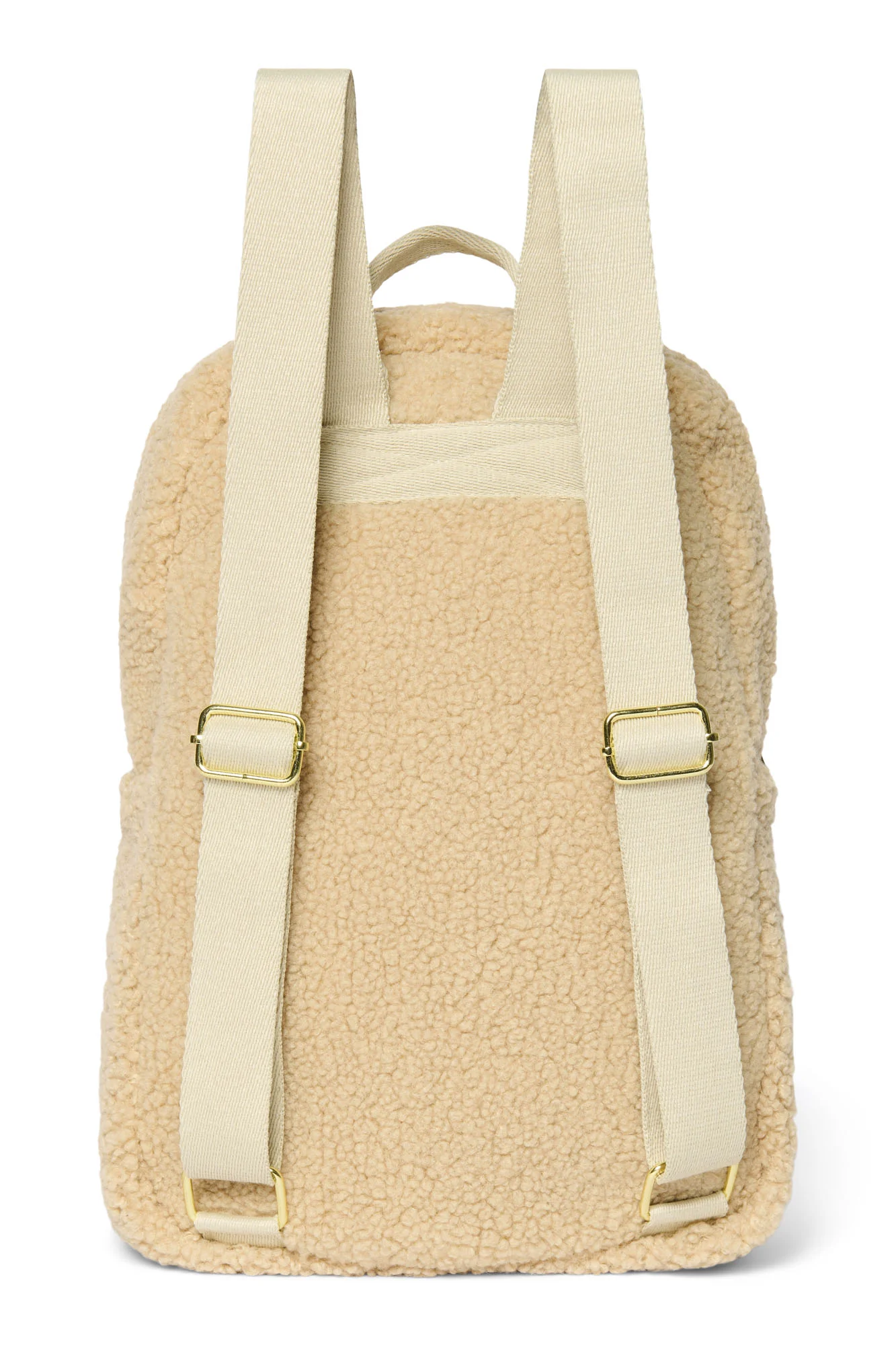 Teddy Midi Backpack Front Pocket | Ecru - Image 7