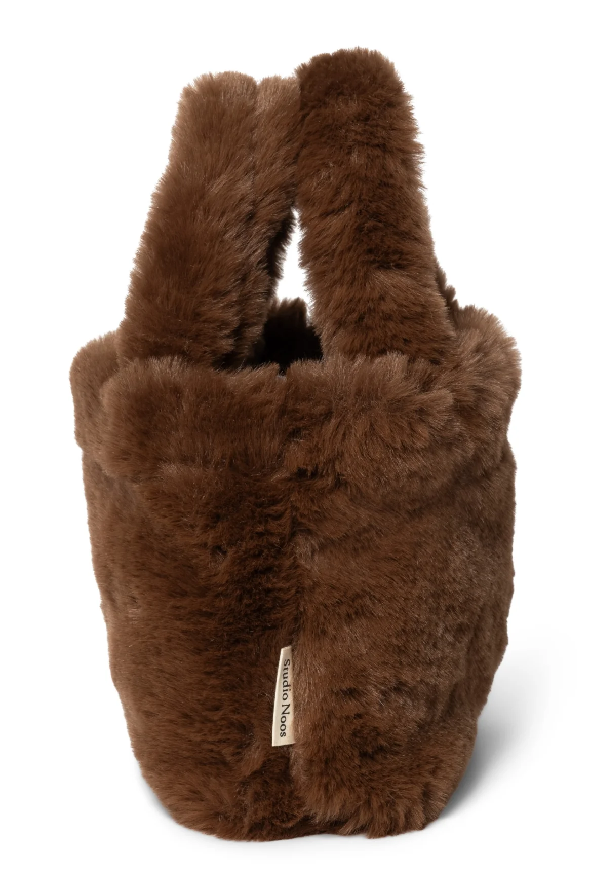 Faux Fur Mini Handbag | Brown - Image 3