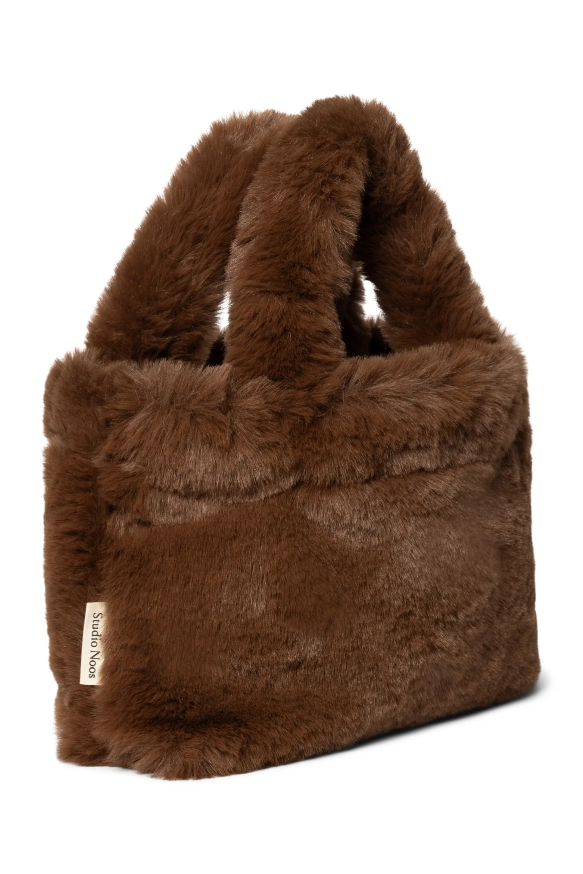 Faux Fur Mini Handbag | Brown - Image 4