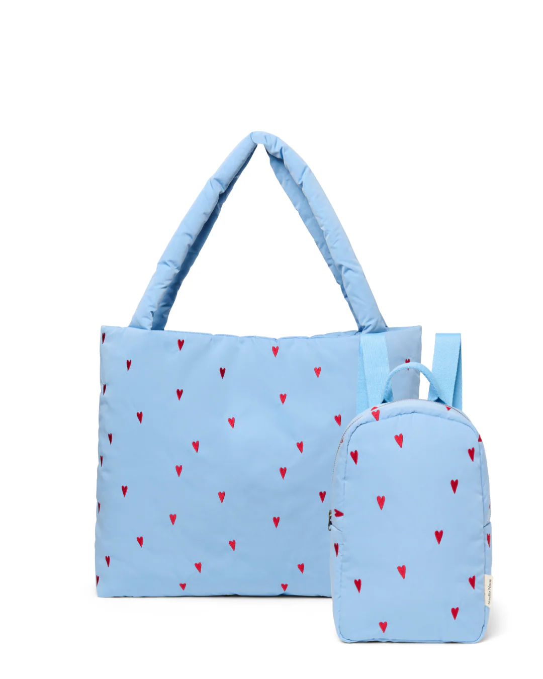 Matching Puffy Gift Set | Light Blue Hearts - Image 3