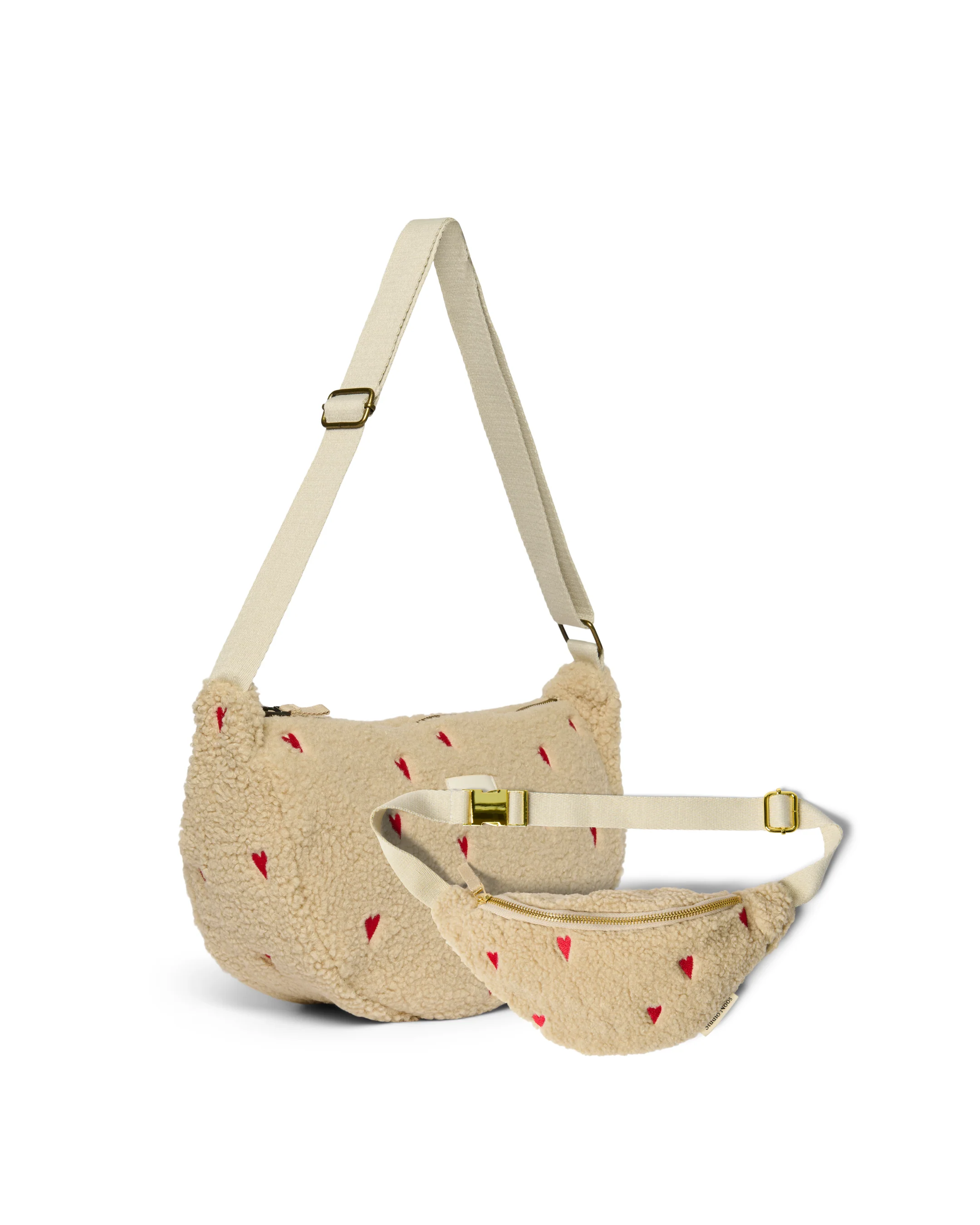 Matching Teddy Gift Set | Ecru Hearts - Image 4