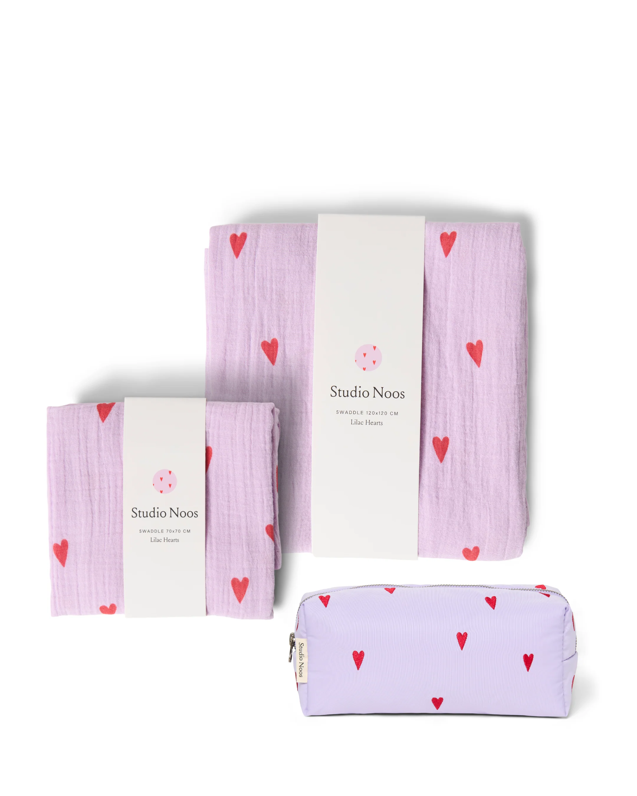 Newborn Essential Gift Set - Purple Hearts - Image 3