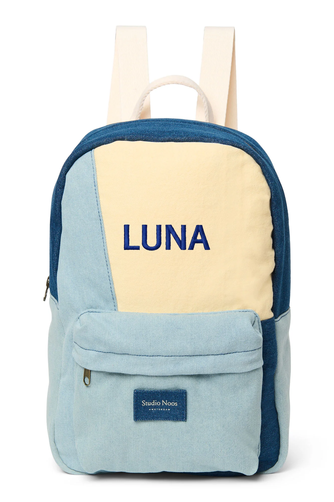 Patchwork Midi Backpack | Denim - Image 8