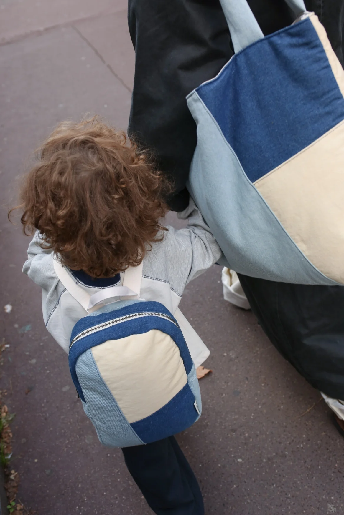 Patchwork Mini Backpack | Denim - Image 2