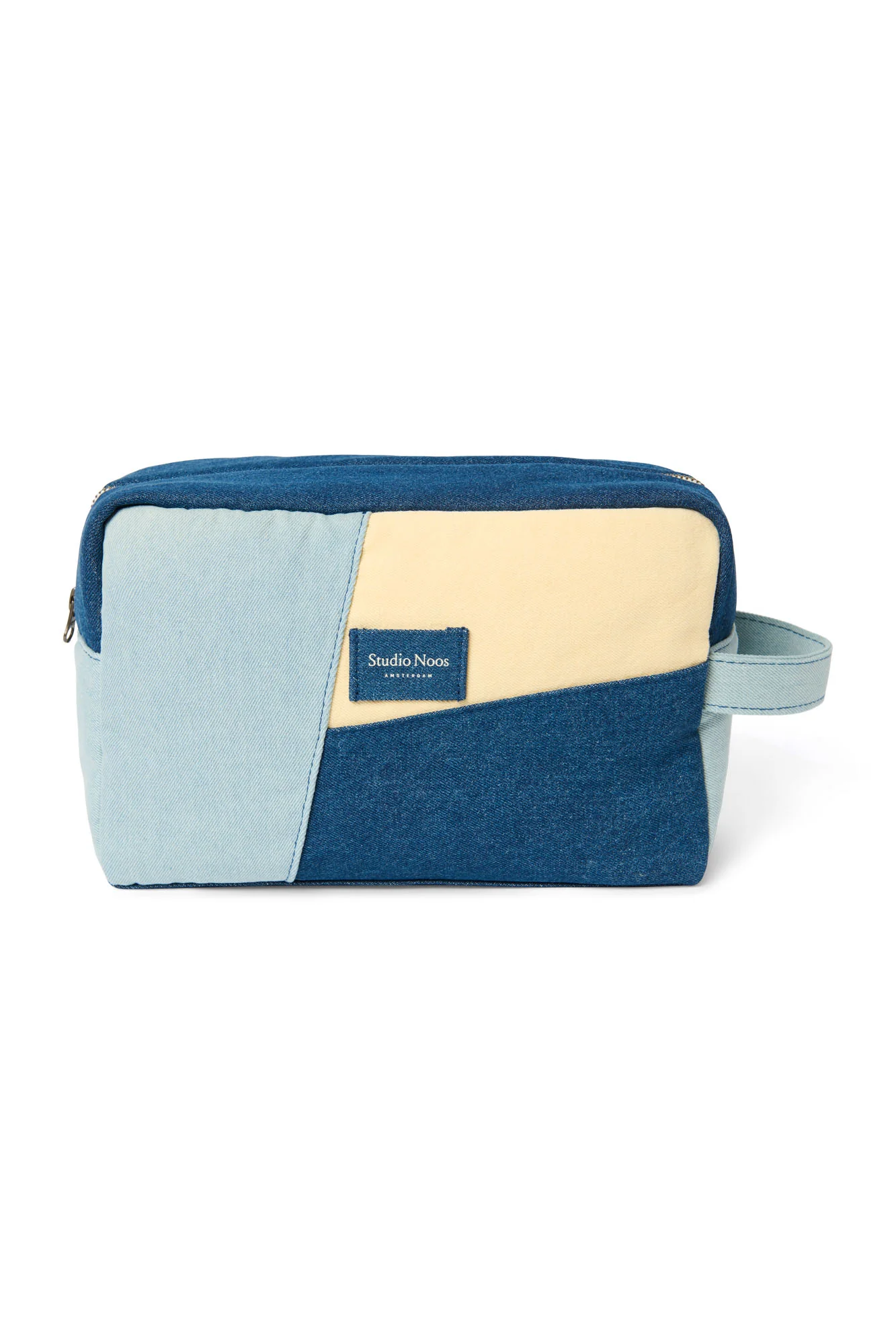 Patchwork Toiletry Bag | Denim