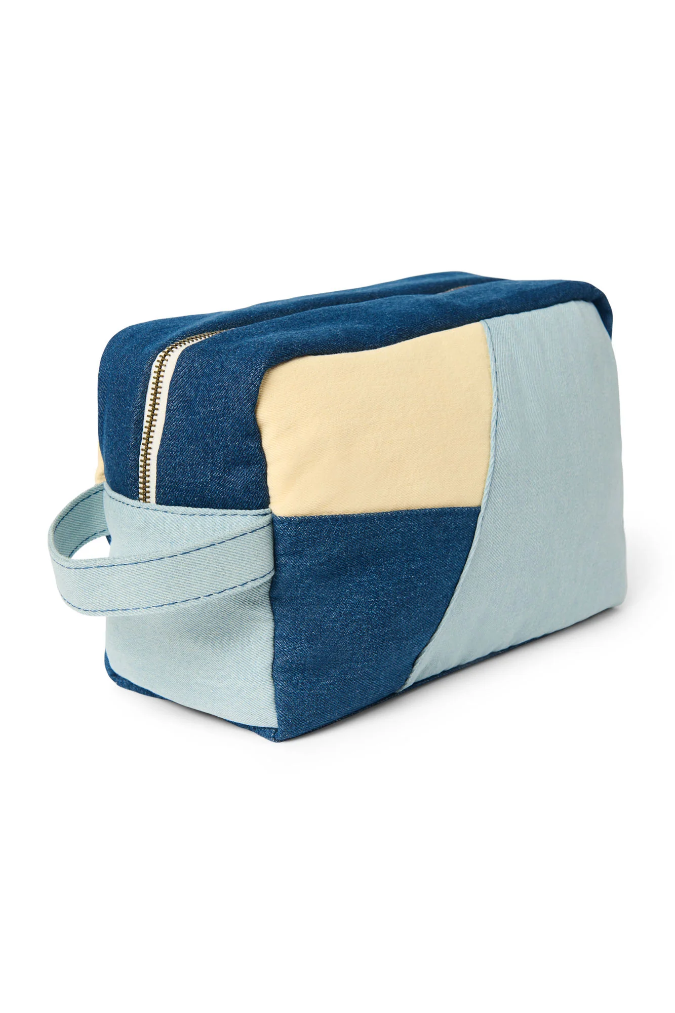 Patchwork Toiletry Bag | Denim - Image 2