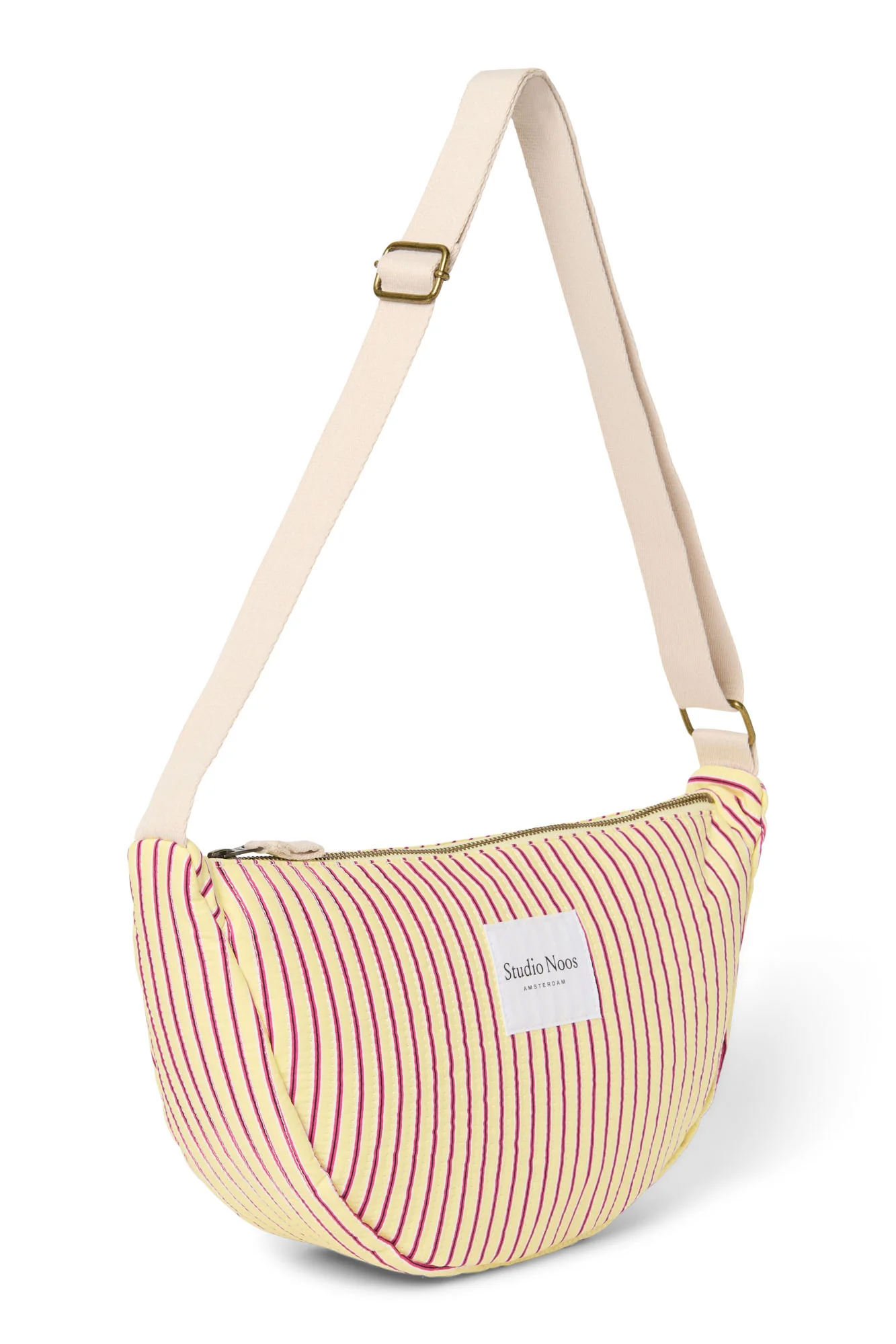 Poplin Striped Adult Fanny Pack | Butter Yellow - Image 5