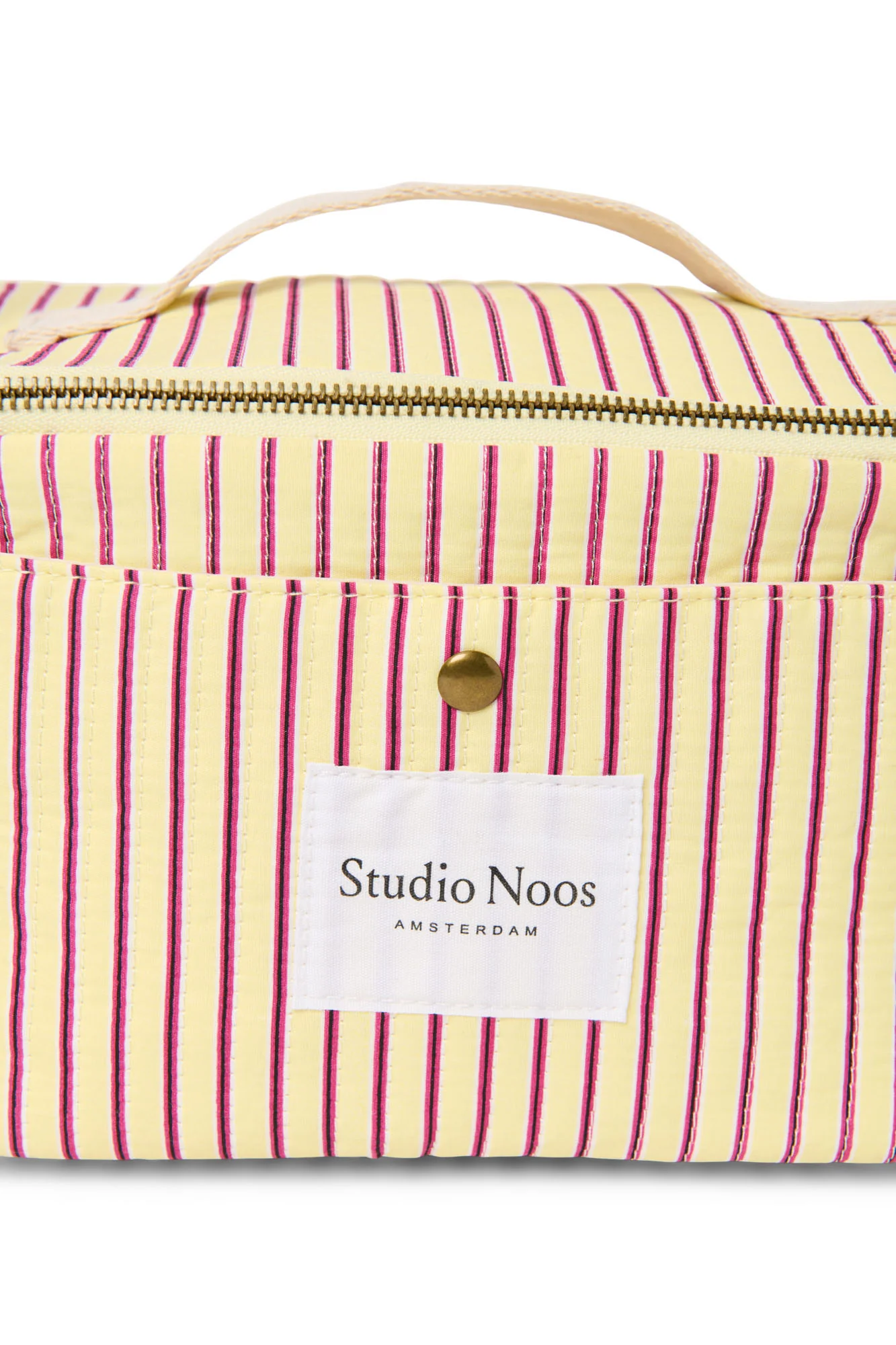 Poplin Striped Cooler Bag | Butter Yellow - Image 4