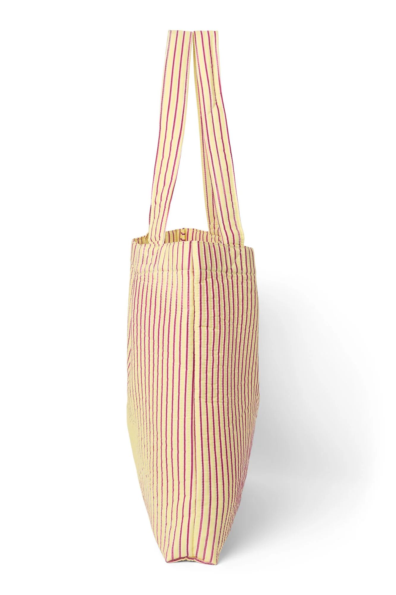 Poplin Striped Mom Bag | Butter Yellow - Image 6