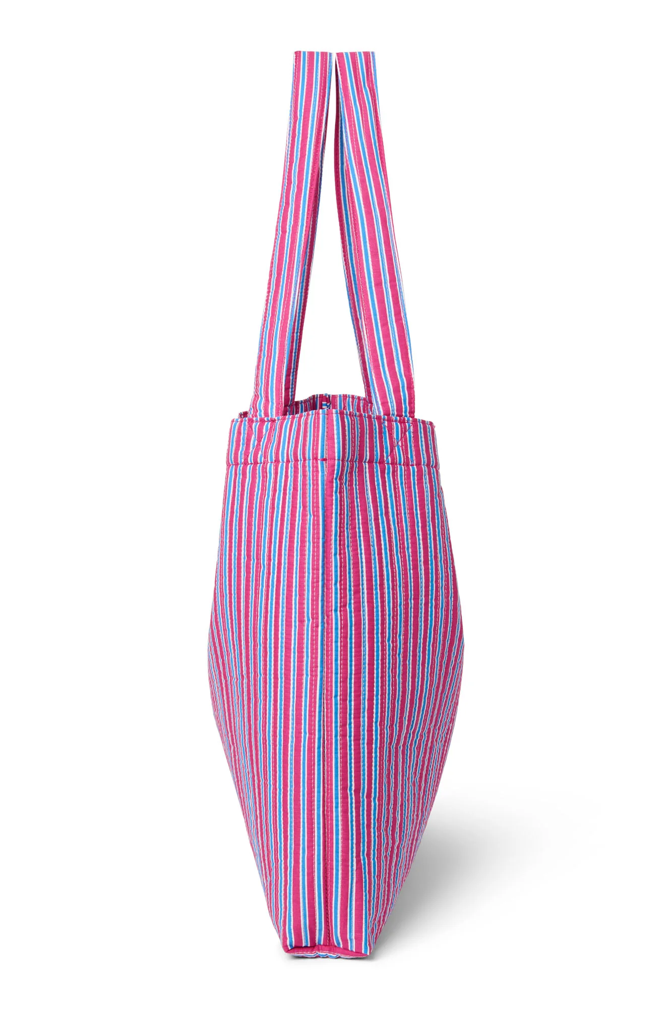 Poplin Striped Mom Bag | Raspberry - Image 6