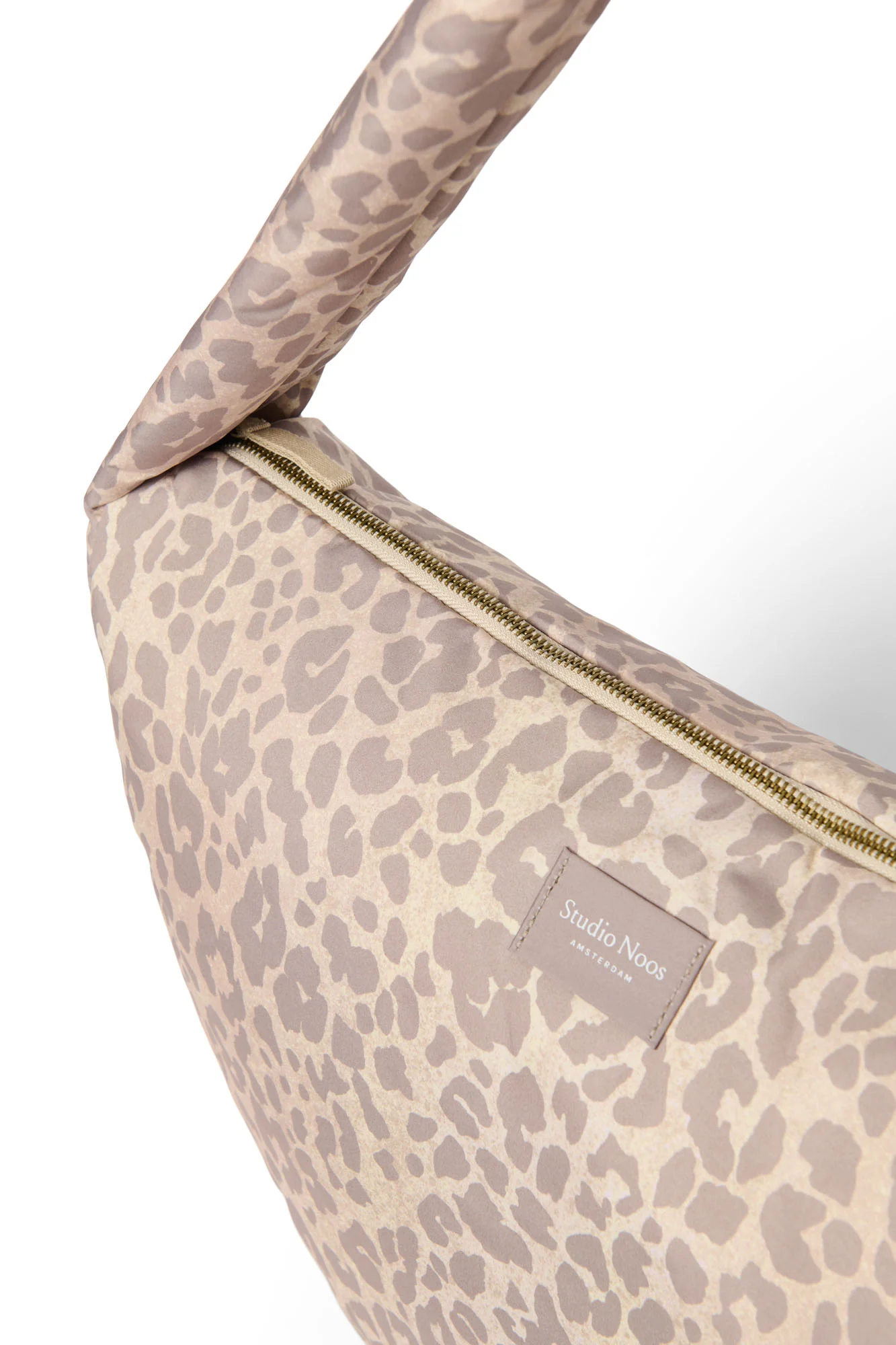 Puffy Cross Body Bag | Beige Leopard - Image 6