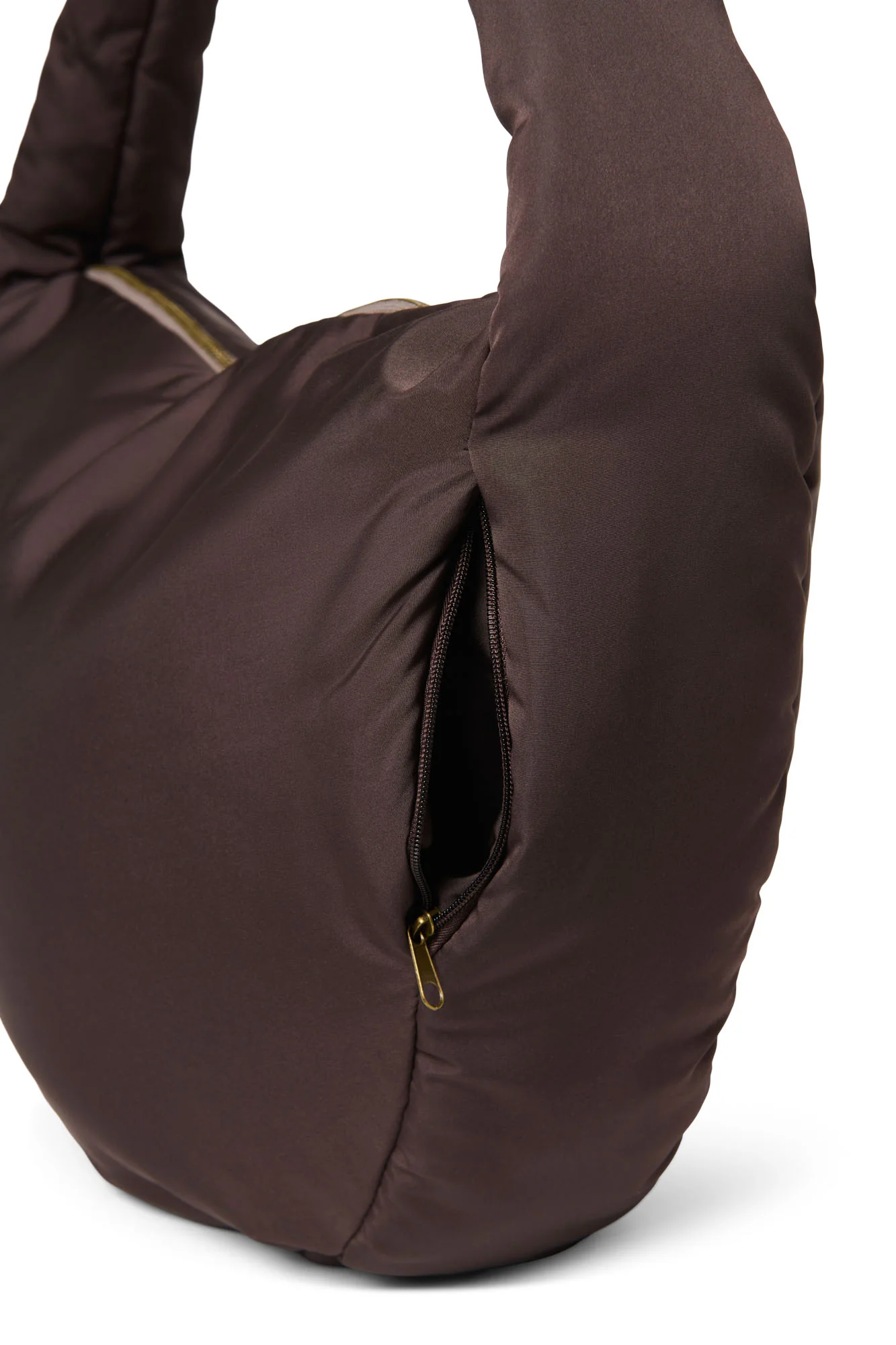 Puffy Cross Body Bag | Brown - Image 5