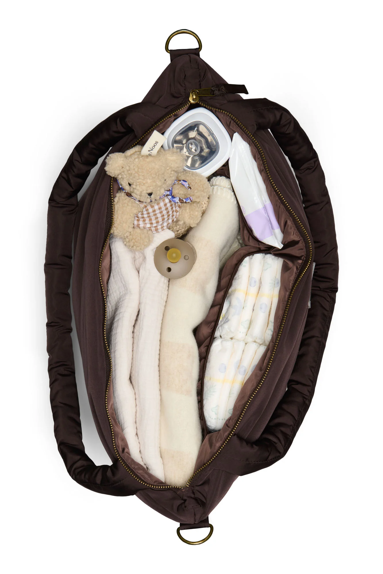 Puffy Diaper Bag | Brown - Image 5