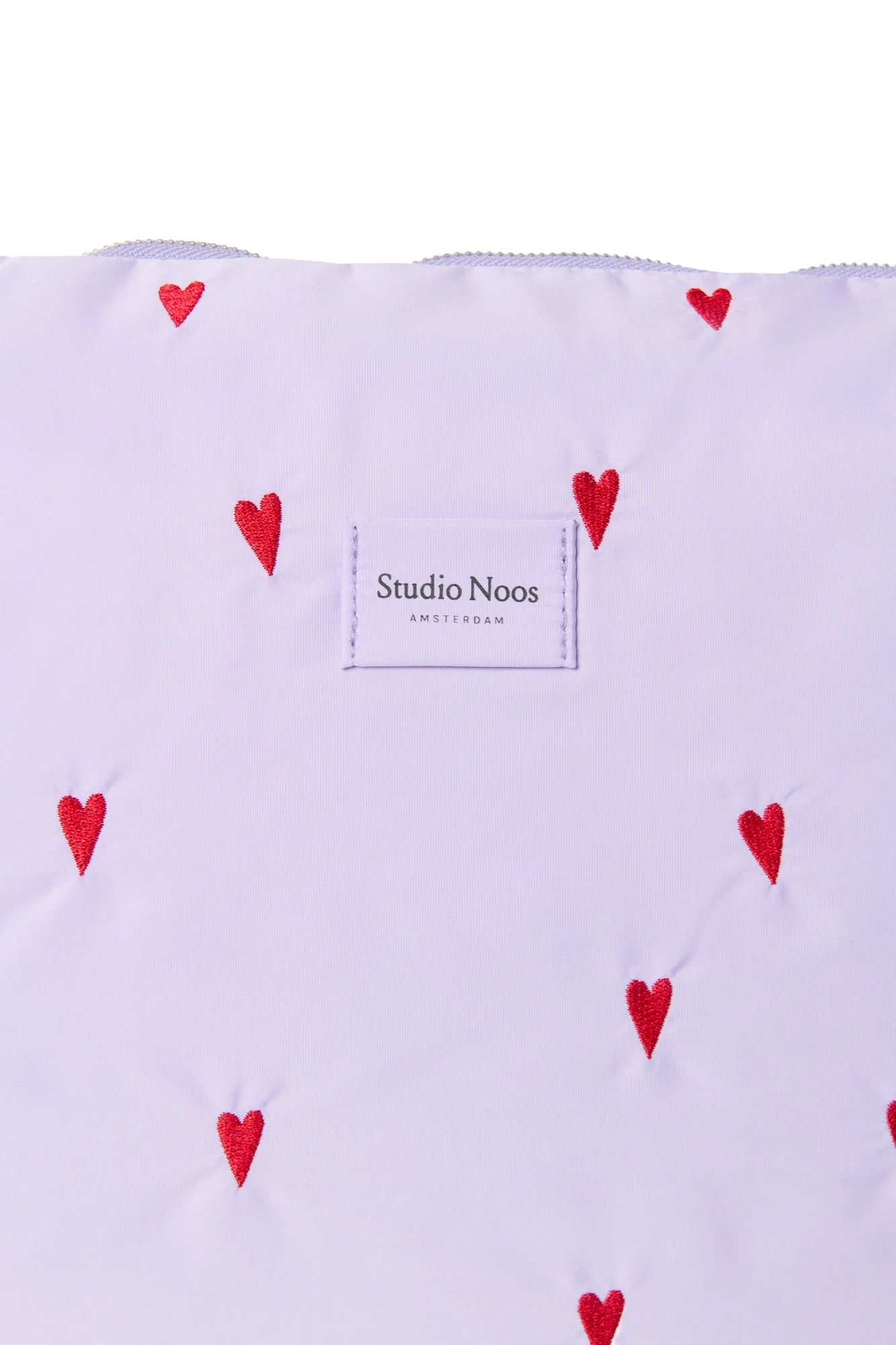 Puffy Diaper Bag | Purple Hearts - Image 4
